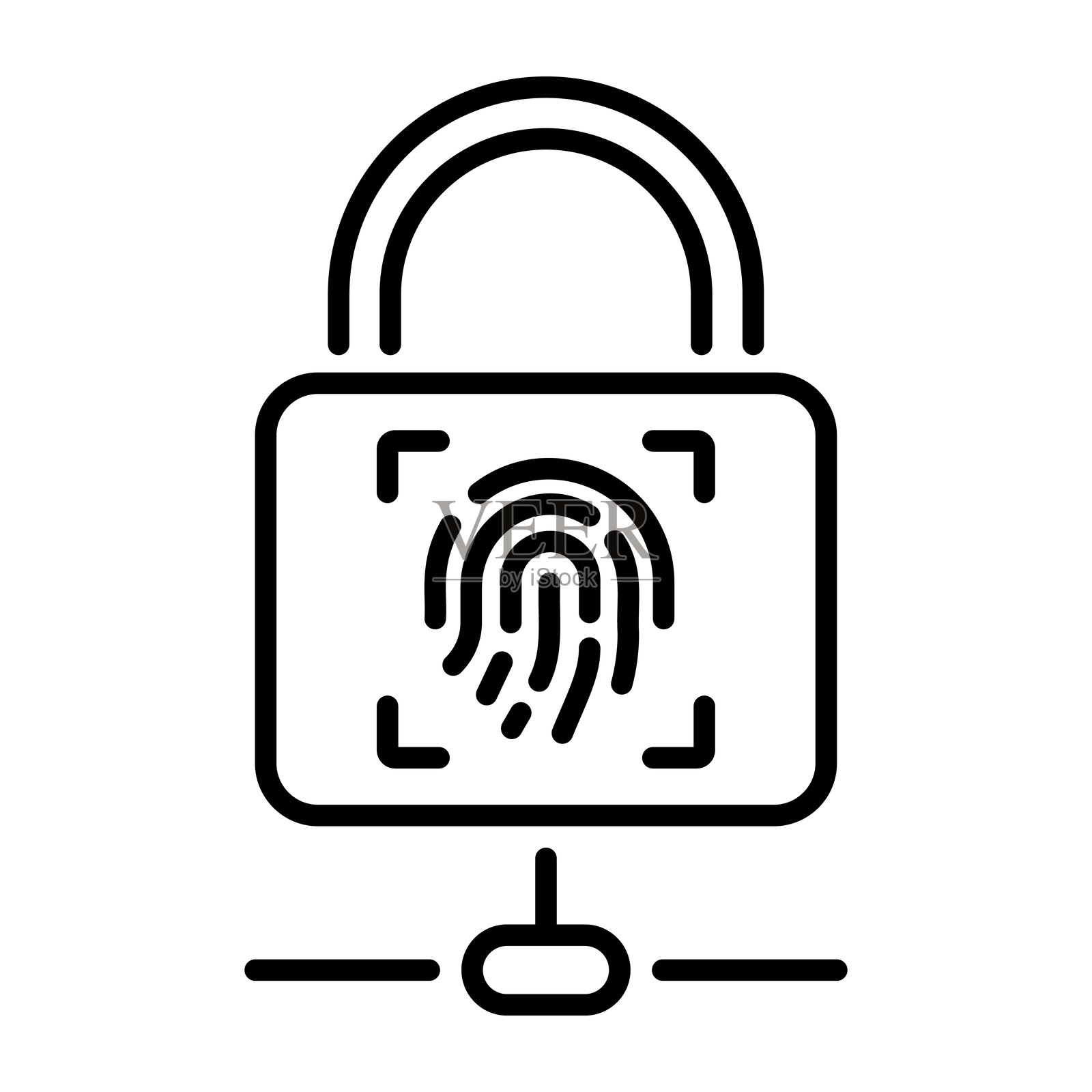 身份验证插画图片素材