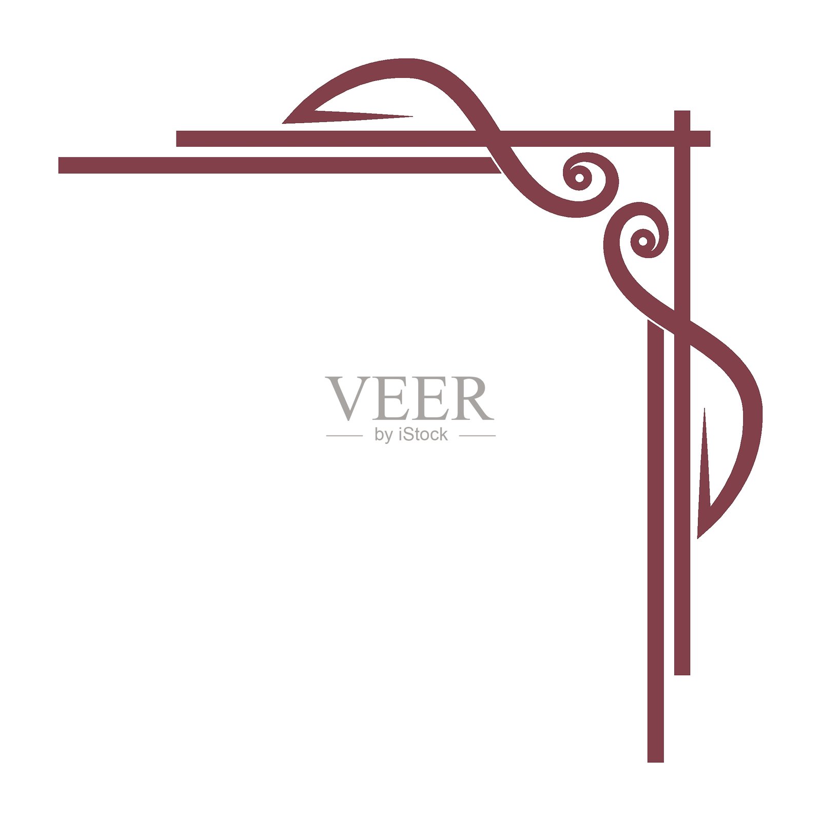 角落设计雕刻图标插画图片素材