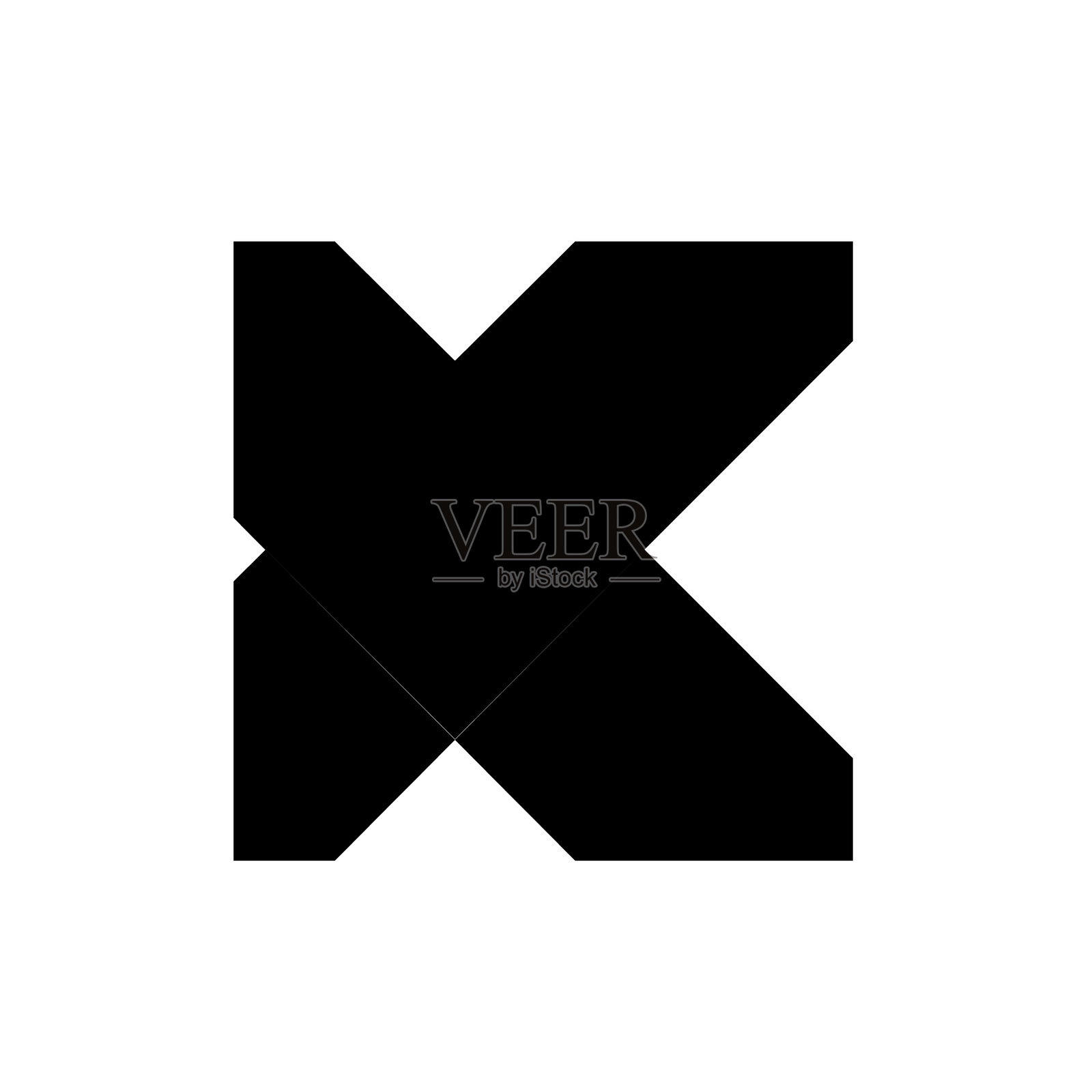 以字母K为基础的标志插画图片素材