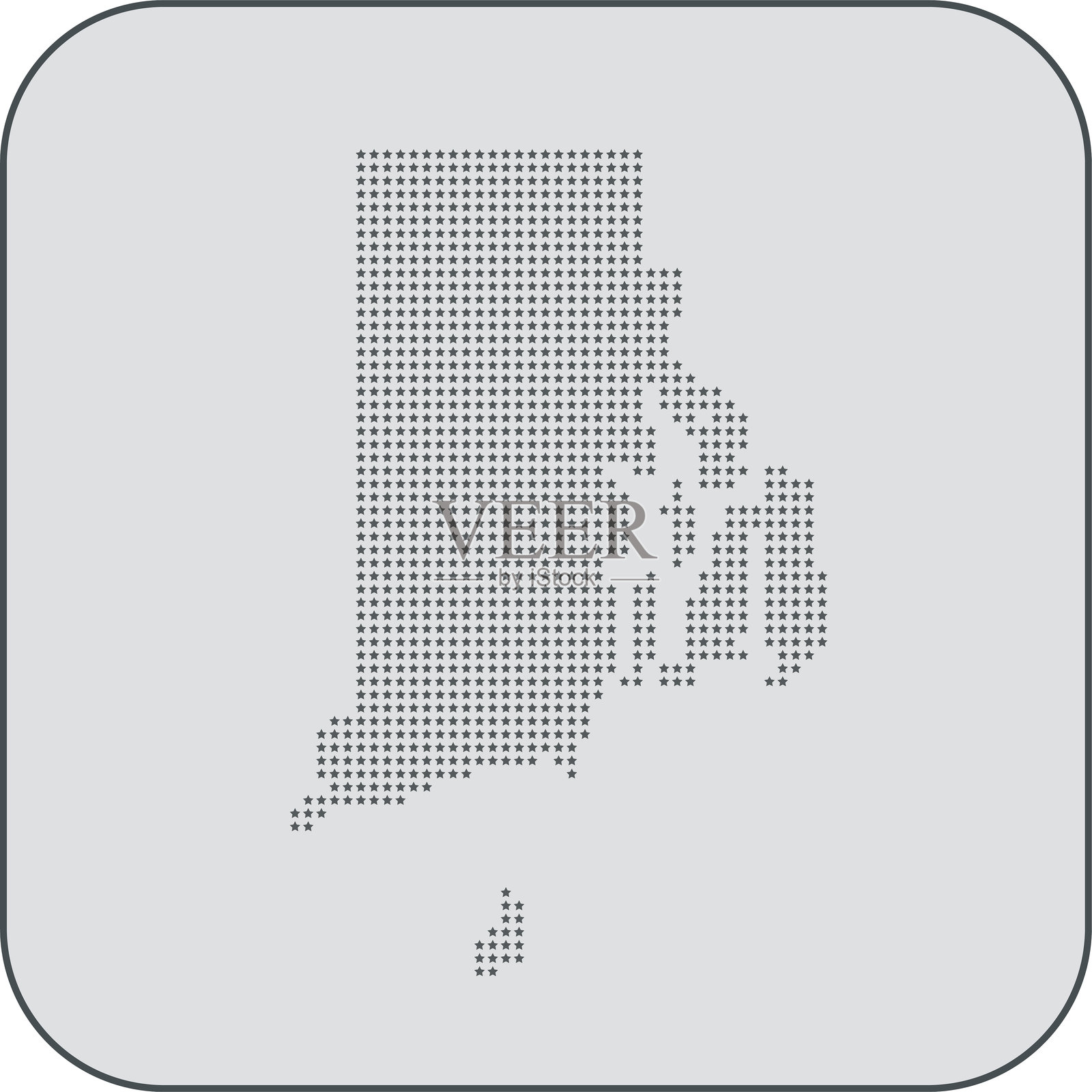 罗德岛地图插画图片素材