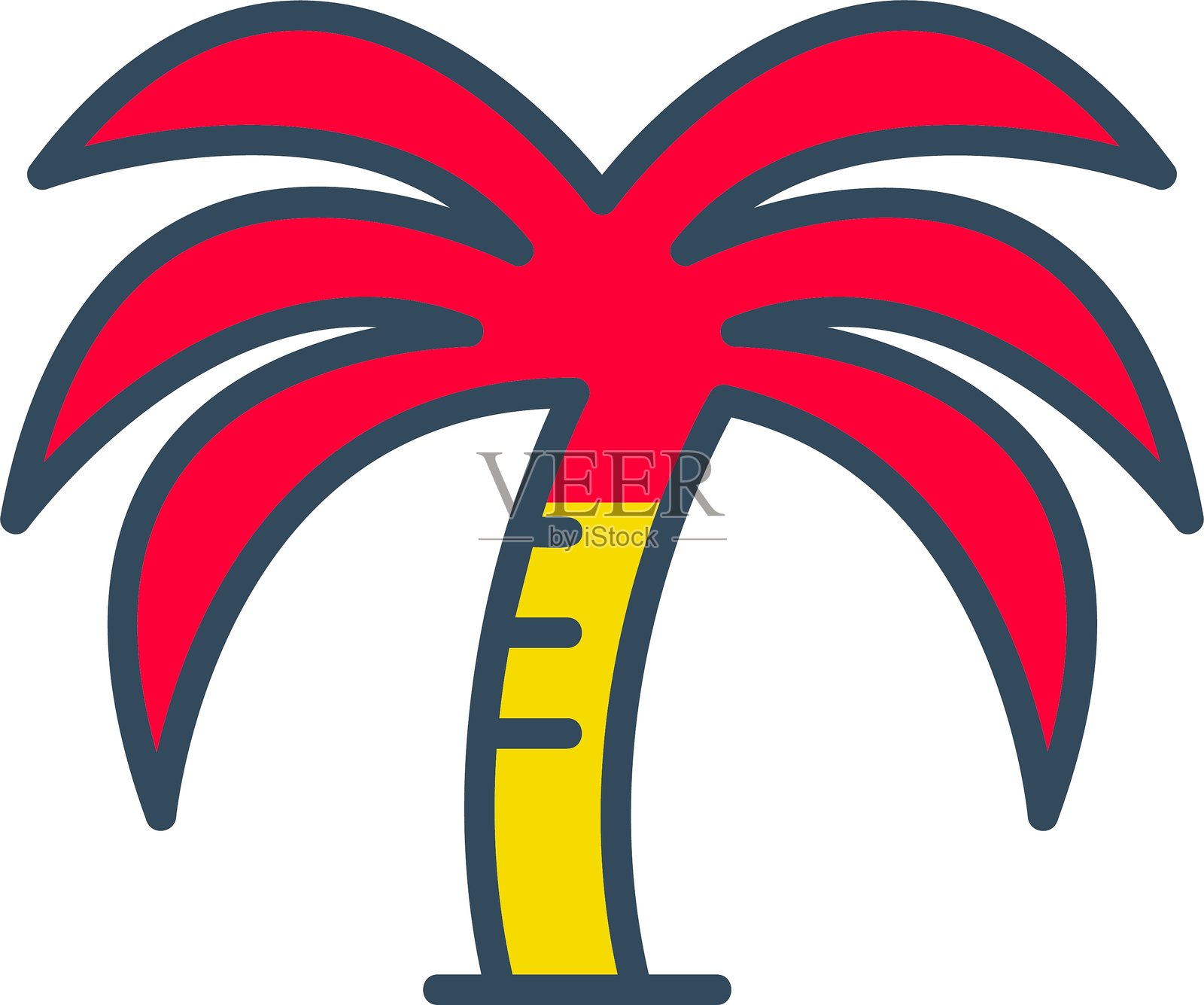 棕榈树图标插画图片素材