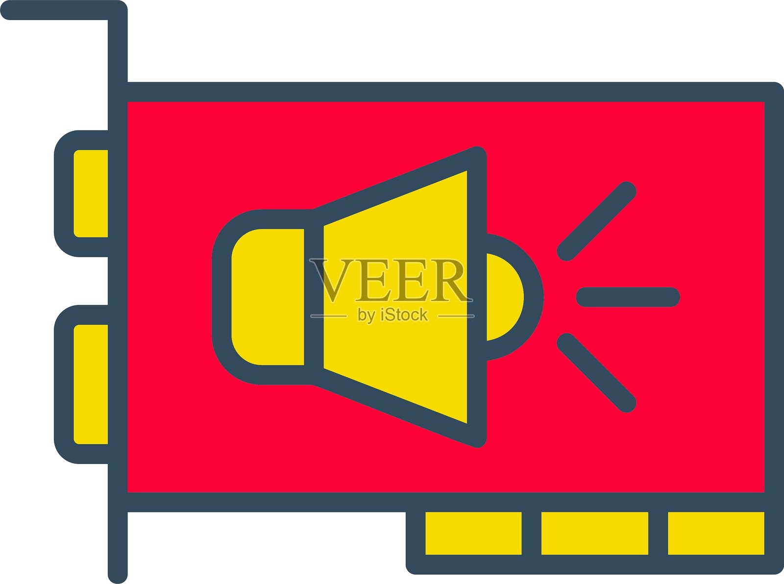 声卡图标插画图片素材