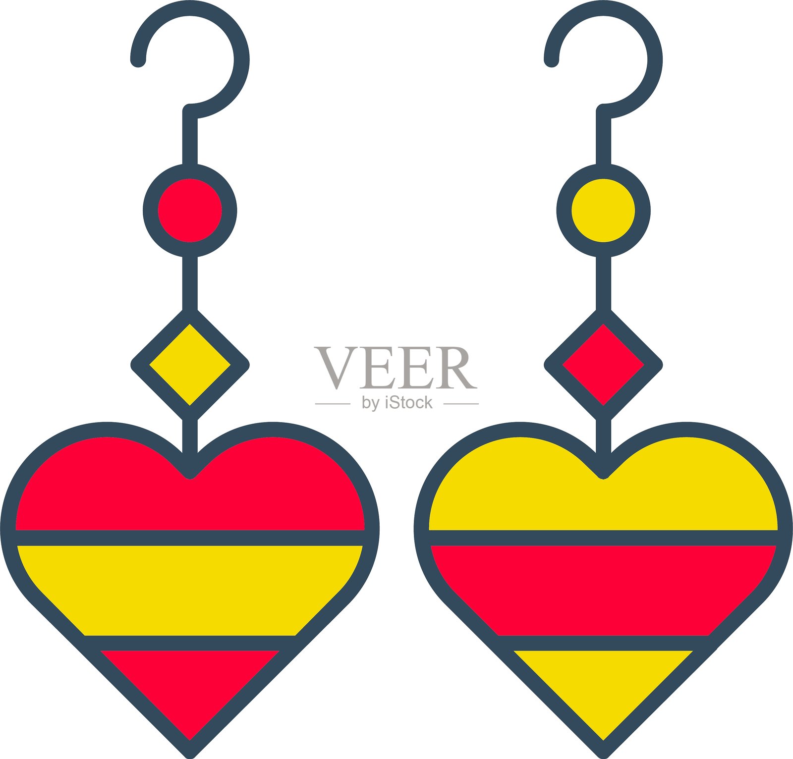 耳环图标插画图片素材