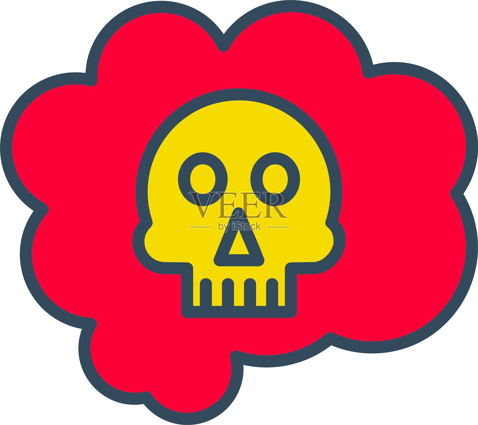 噩梦图标插画图片素材