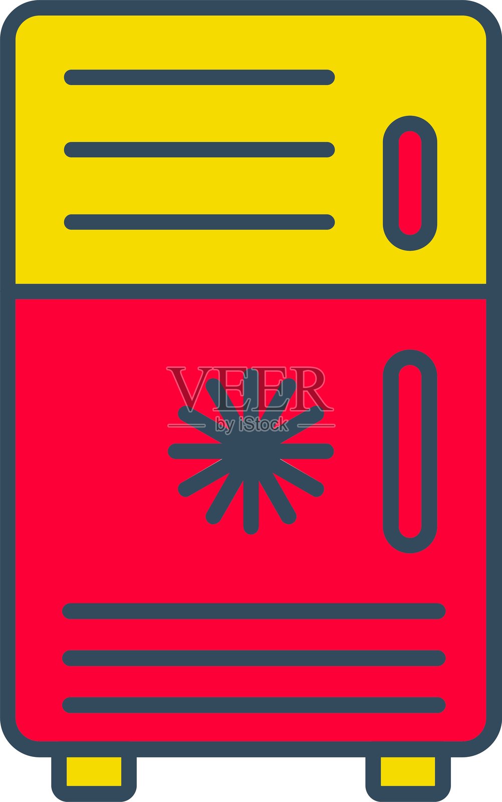 冰箱图标插画图片素材