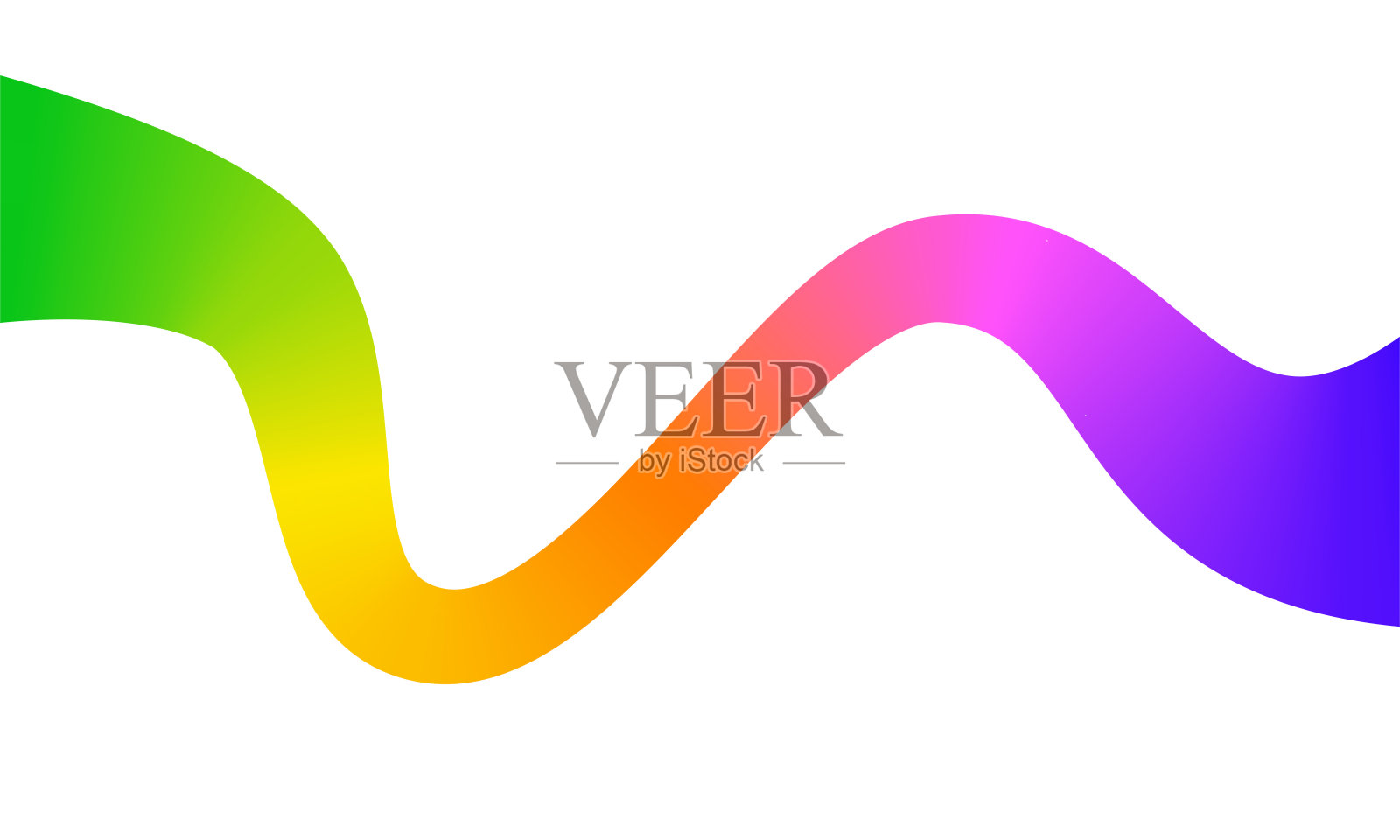 抽象波浪渐变光谱背景插画图片素材