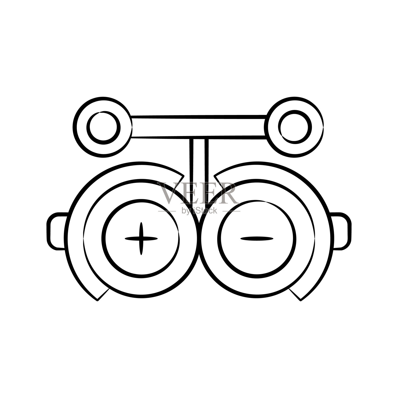 医疗眼镜插画图片素材