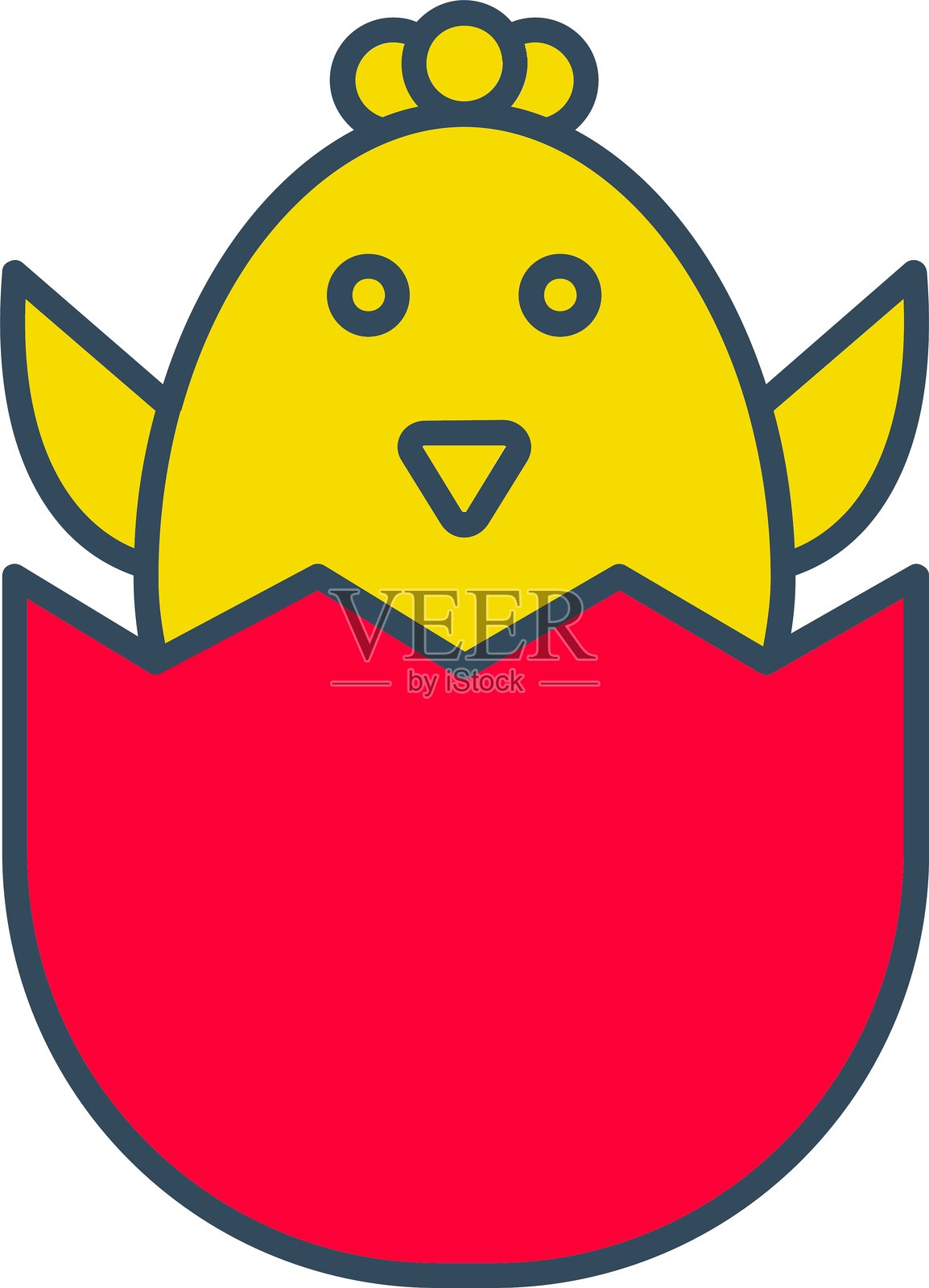 小鸡图标插画图片素材