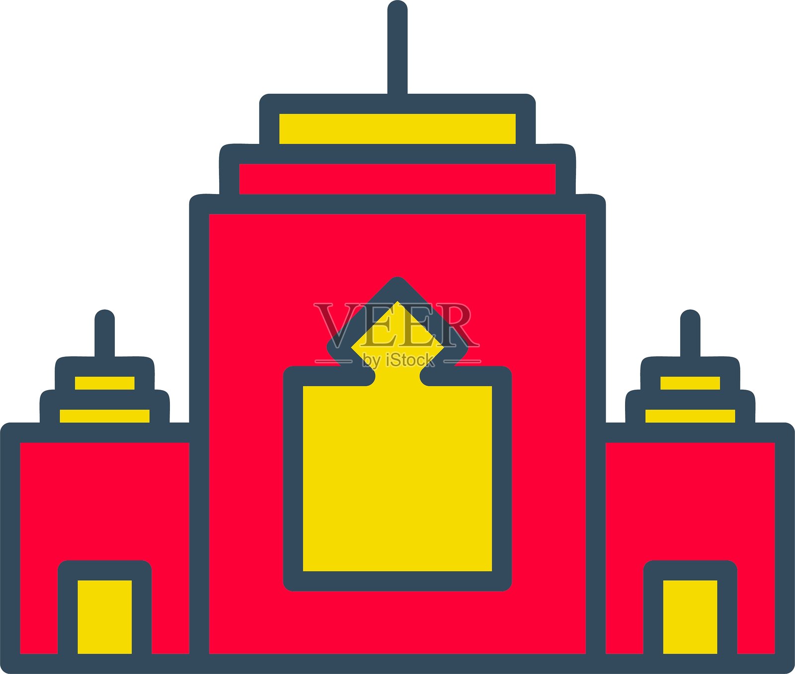 吴哥窟图标插画图片素材