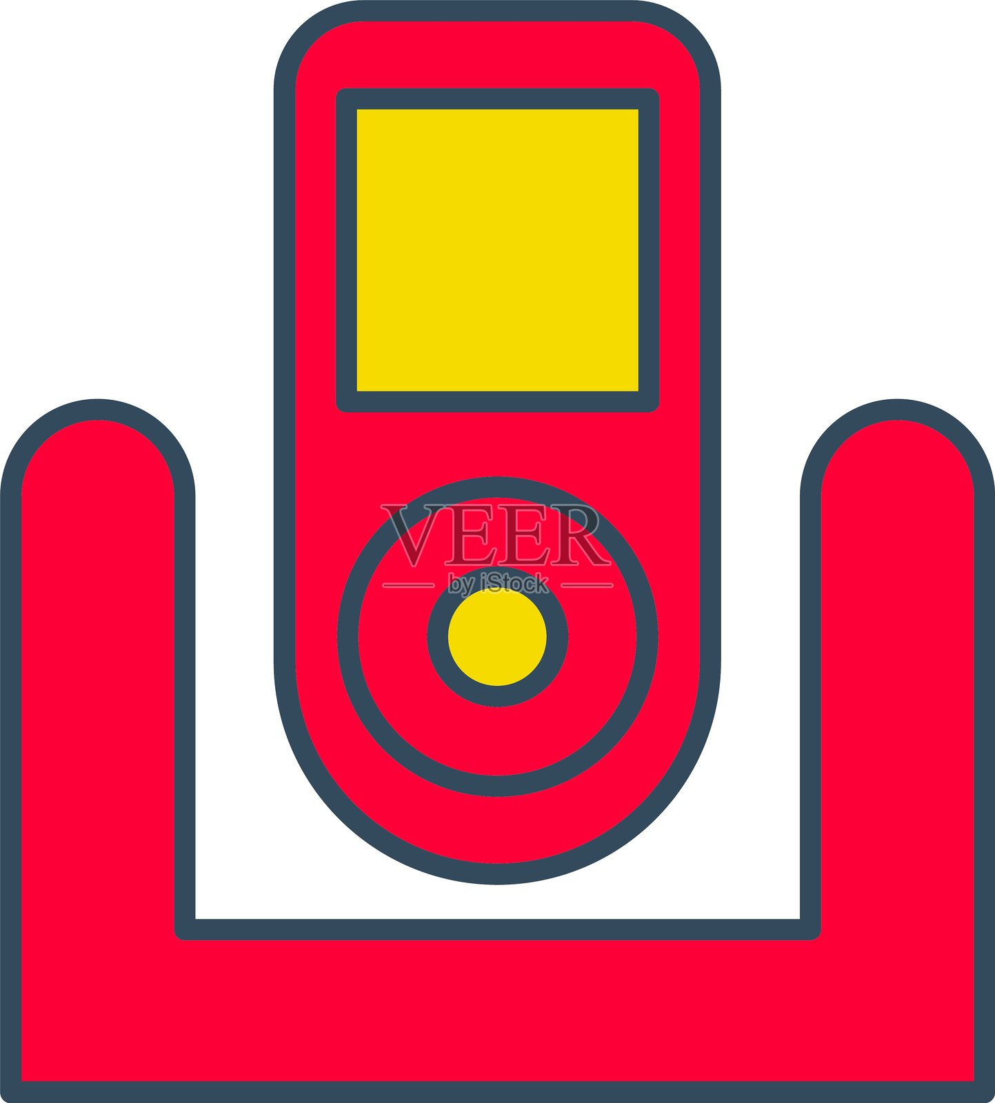 磁铁墙壁电话图标插画图片素材