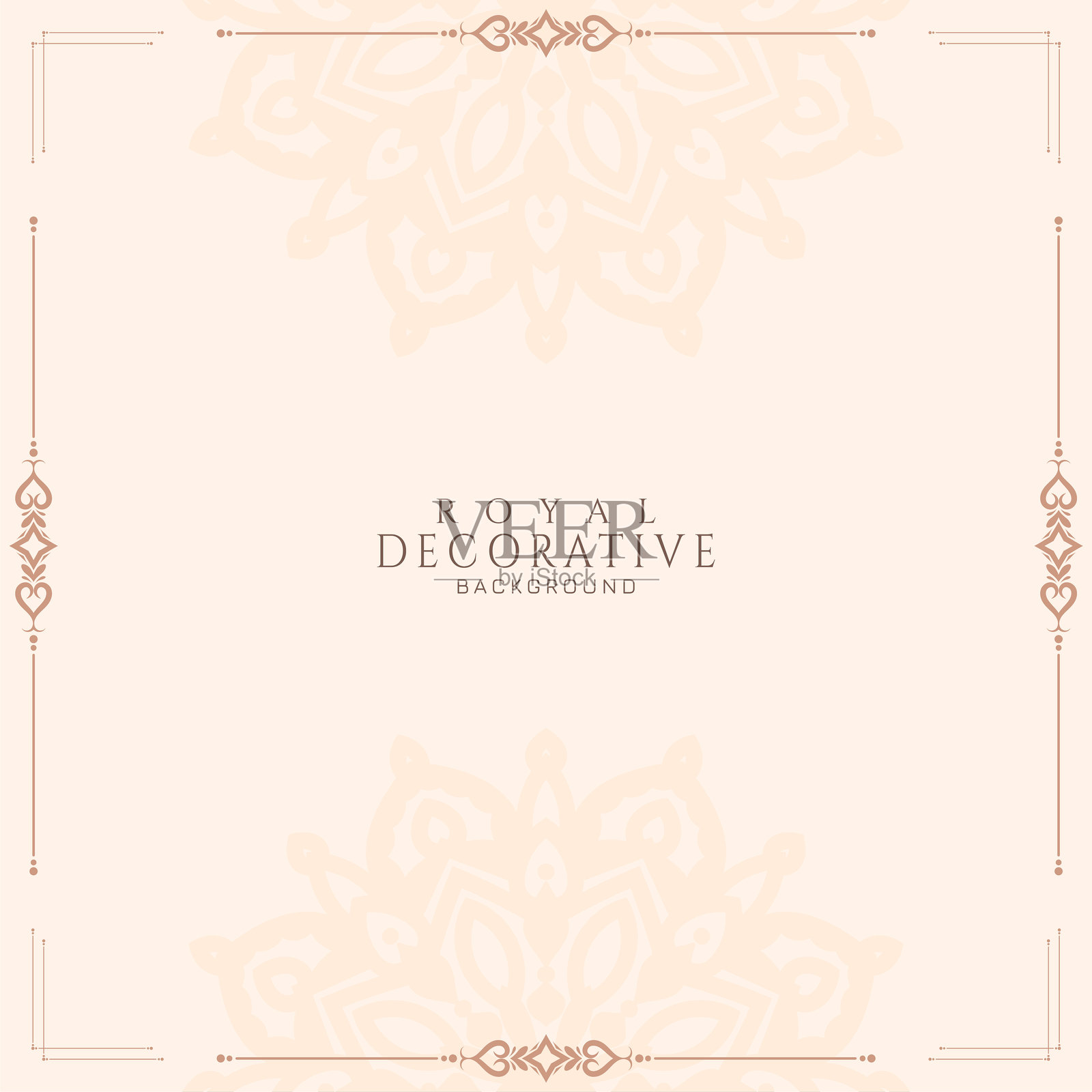 抽象的皇家奢华装饰框背景插画图片素材