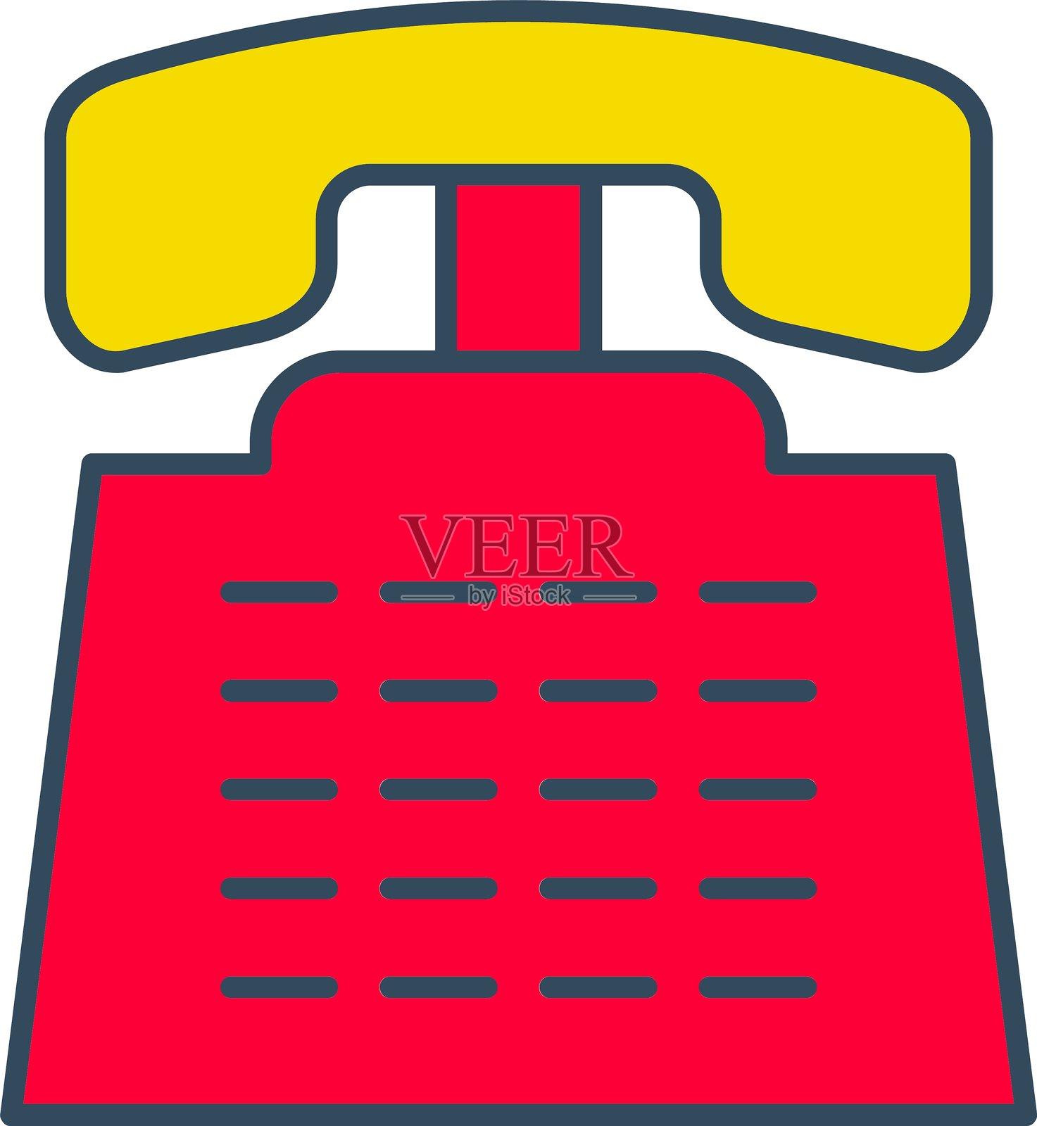 商务电话图标插画图片素材