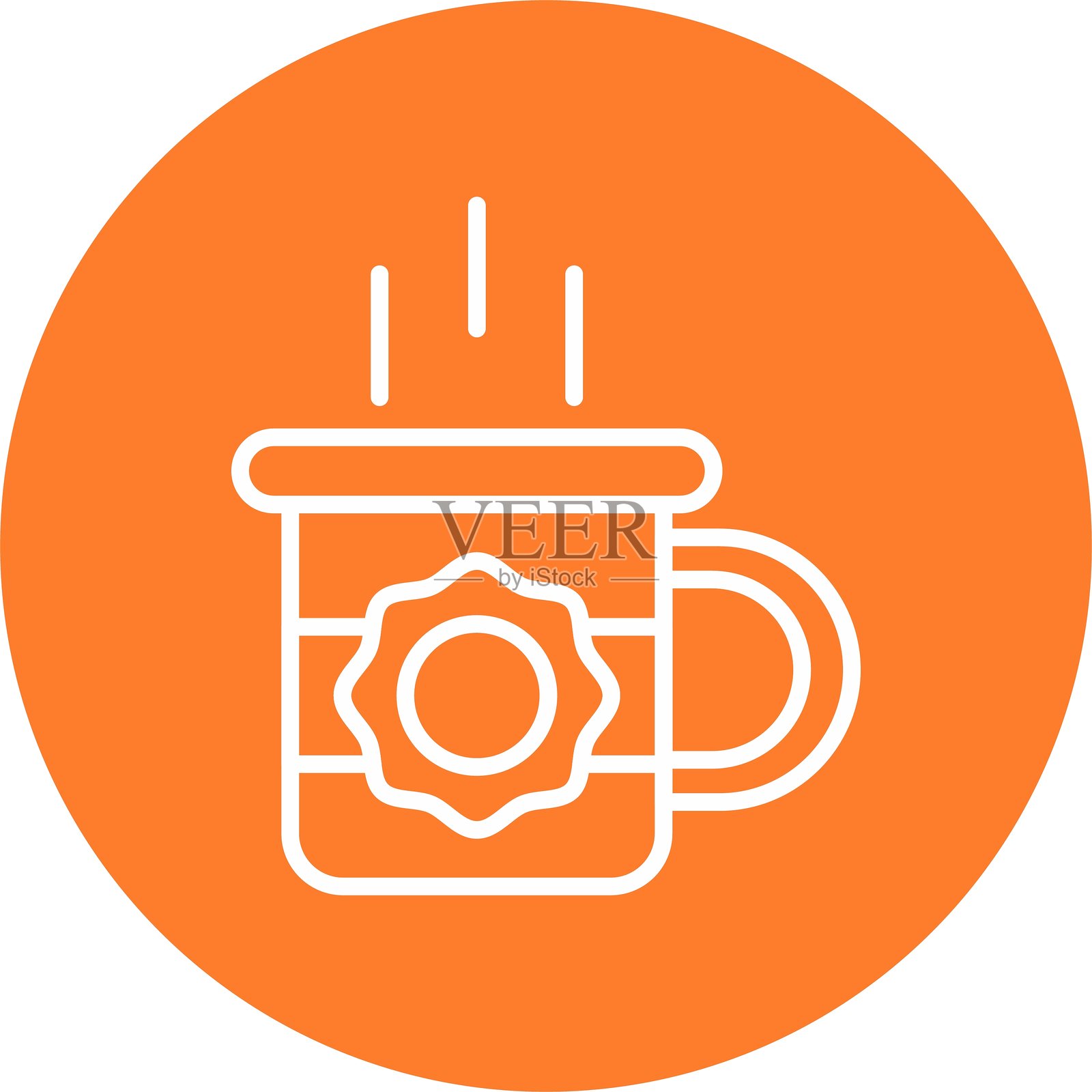 杯子新图标设计创意插画图片素材