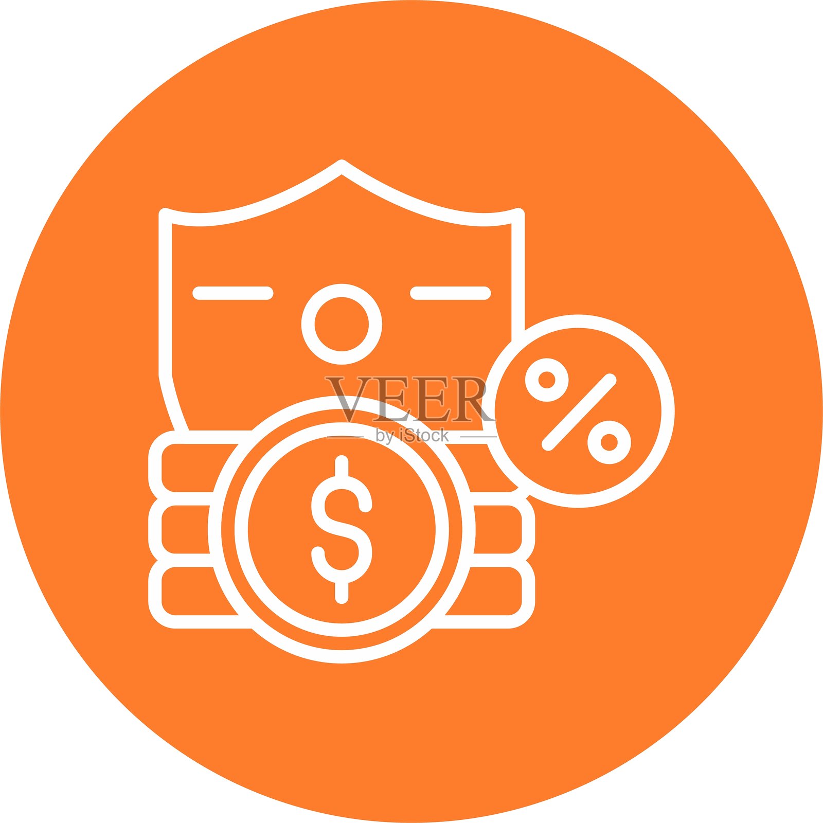 新盾牌图标设计创意插画图片素材