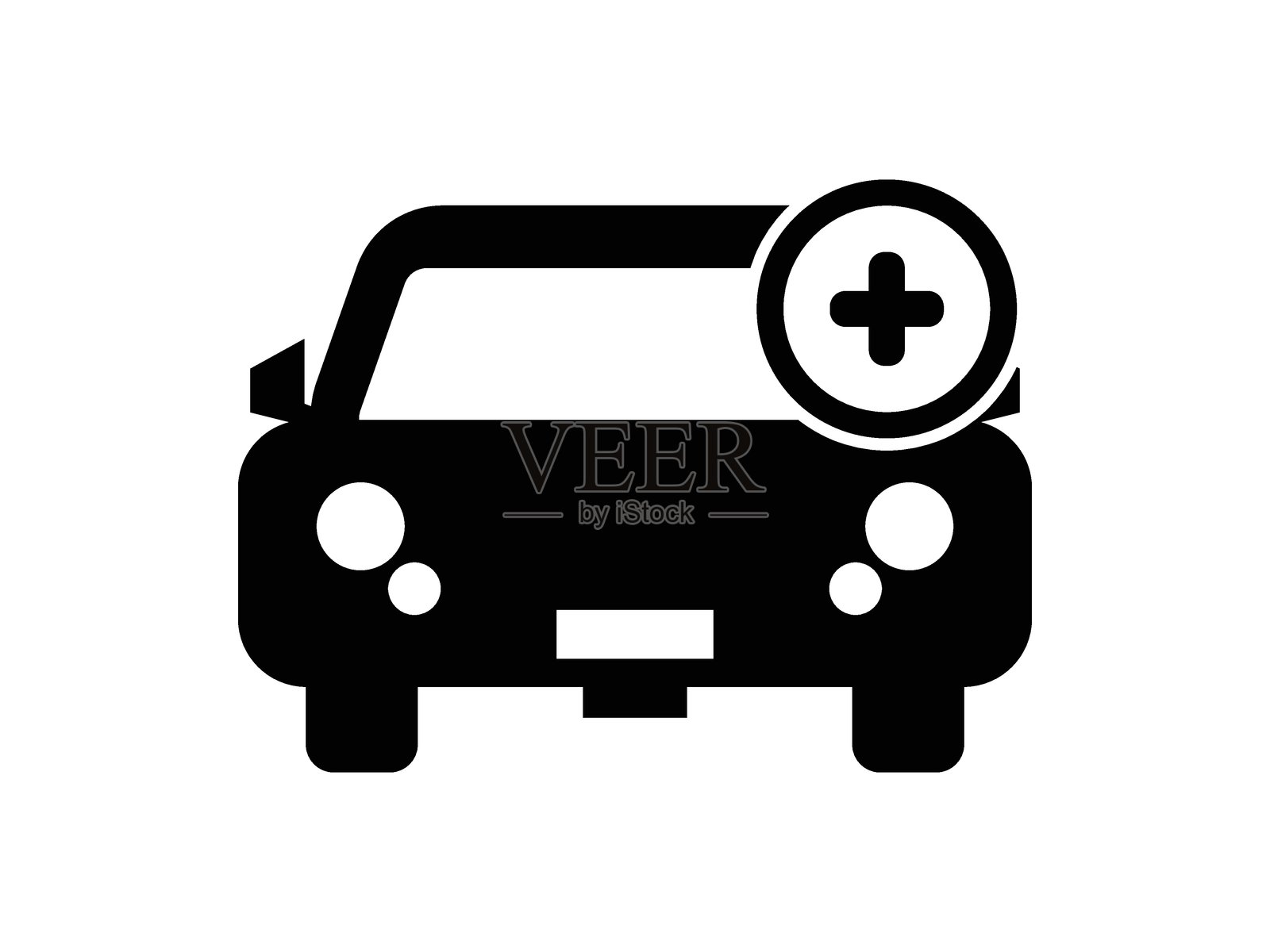 汽车添加图标矢量插图设计插画图片素材