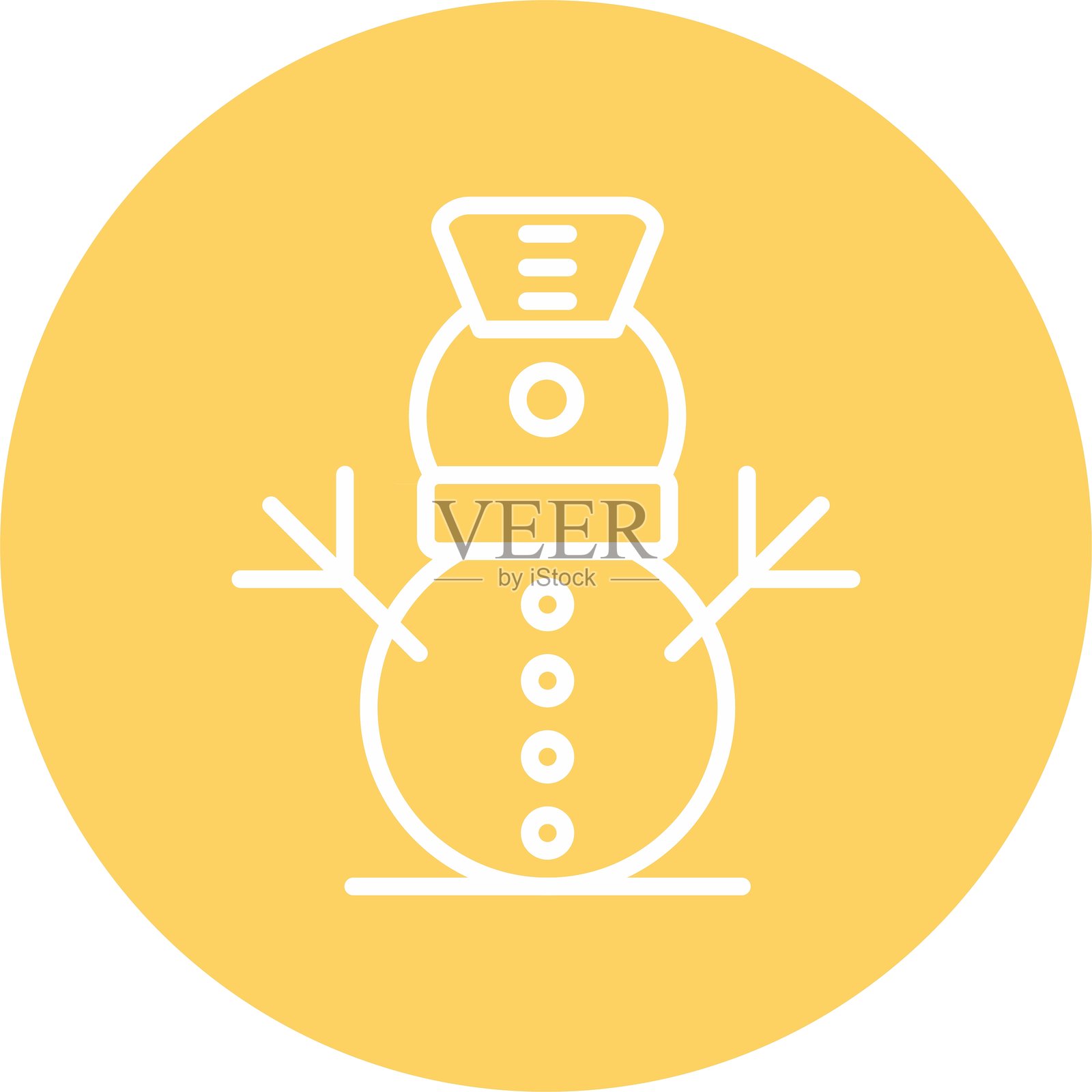 雪人新图标设计创意插画图片素材