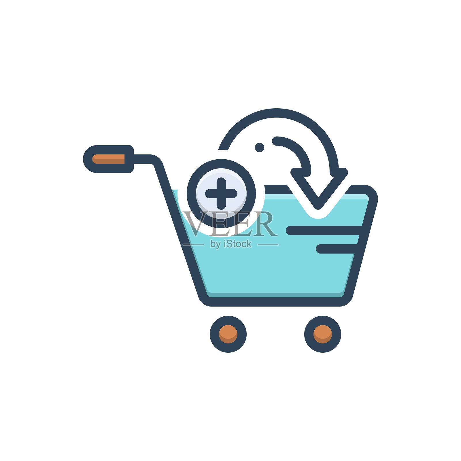 加入购物车插画图片素材