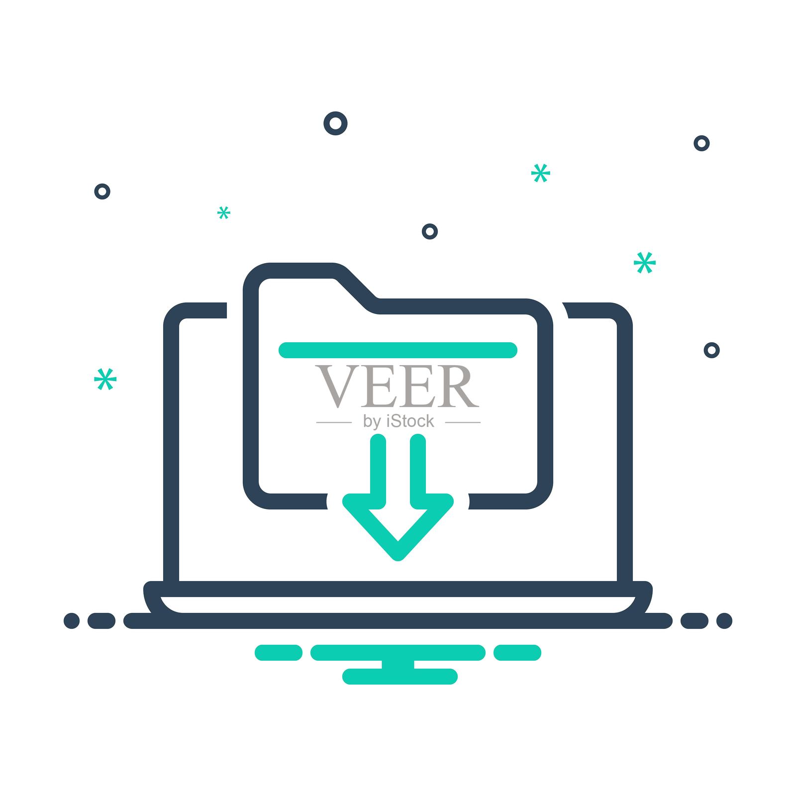 下载文件插画图片素材