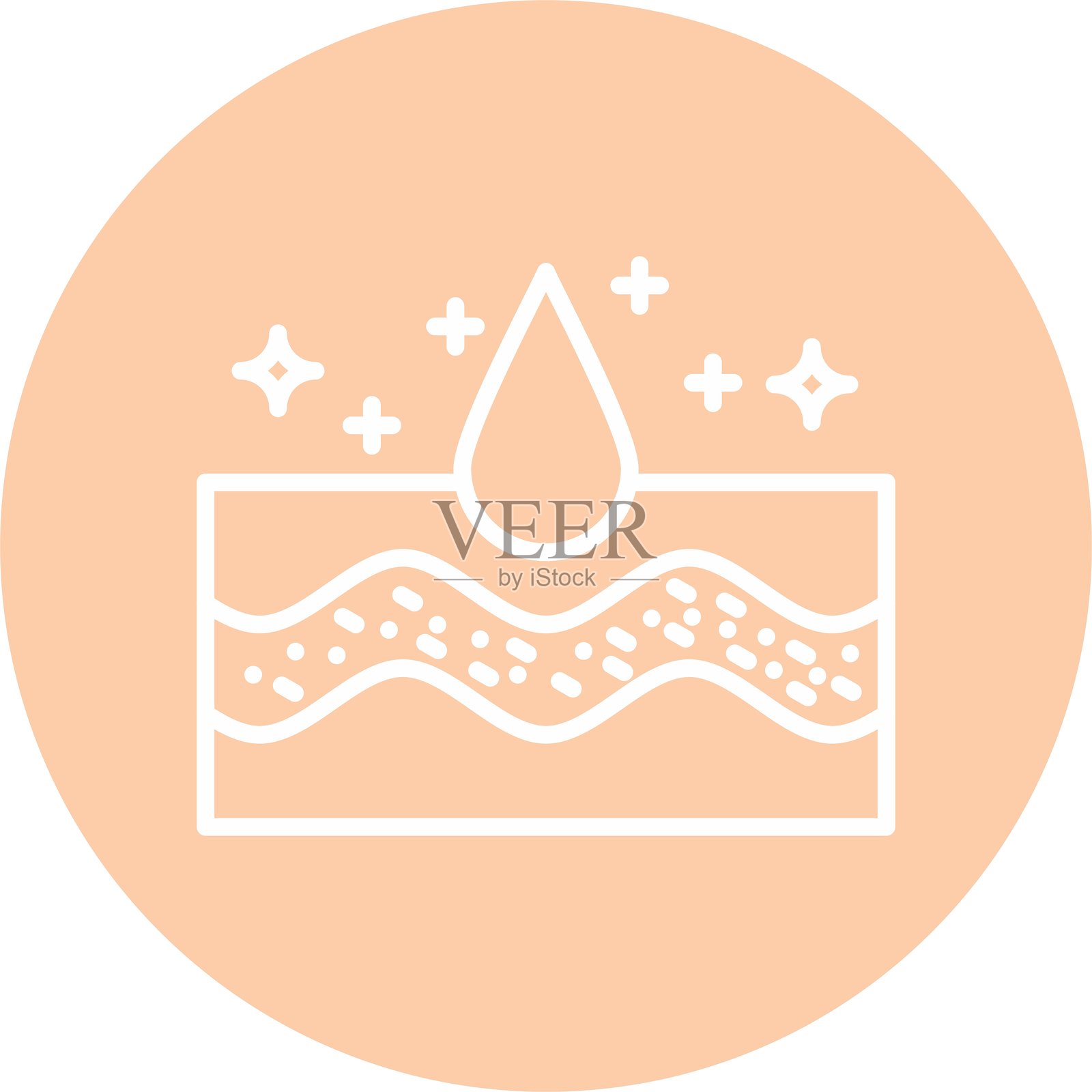 精华液新图标设计创意插画图片素材