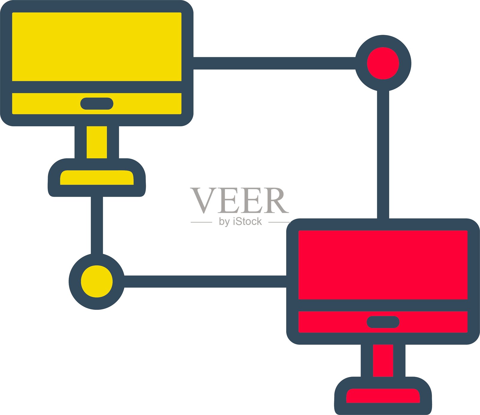 点对点图标插画图片素材