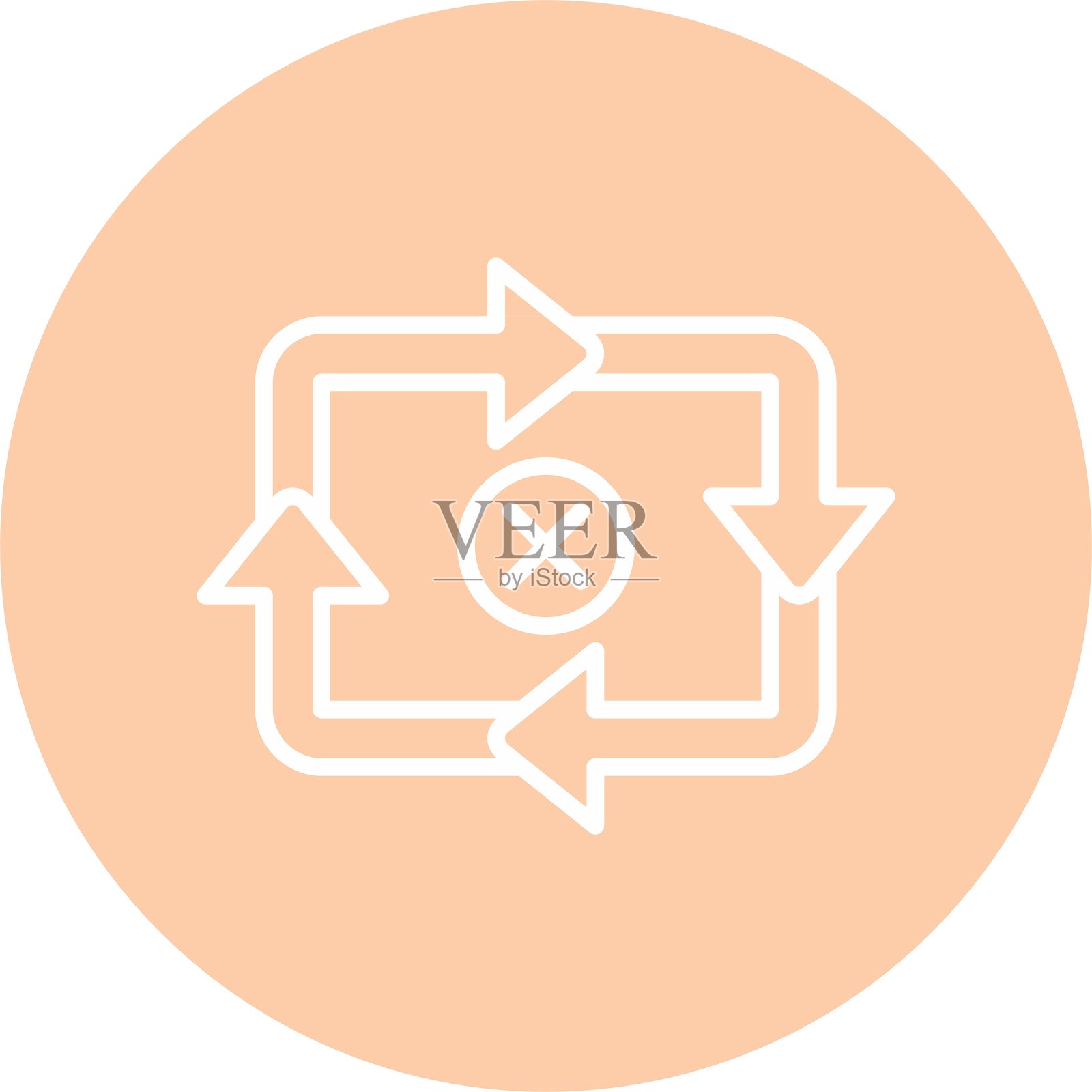 反馈循环新图标设计创意插画图片素材