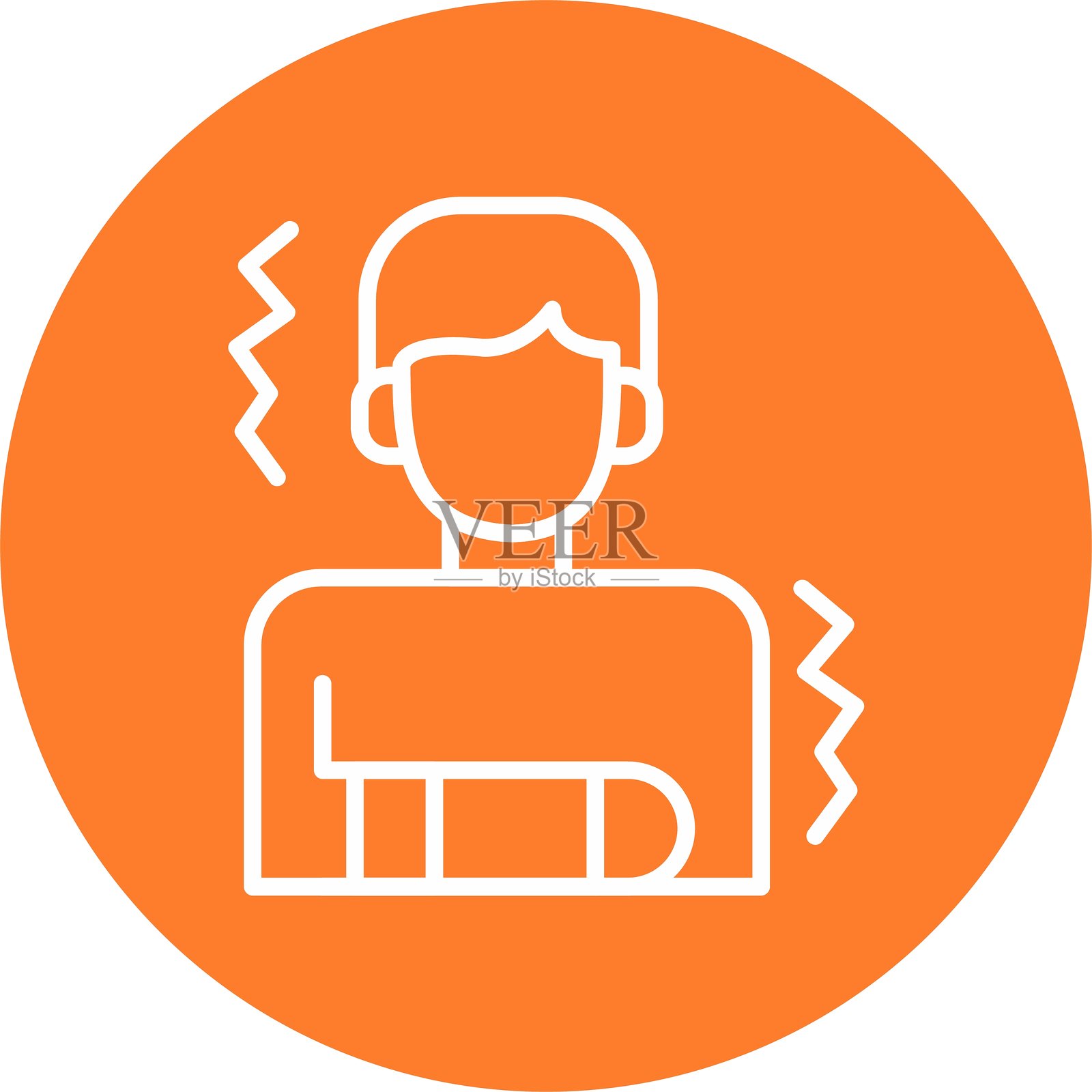 创意的恐慌新图标设计插画图片素材