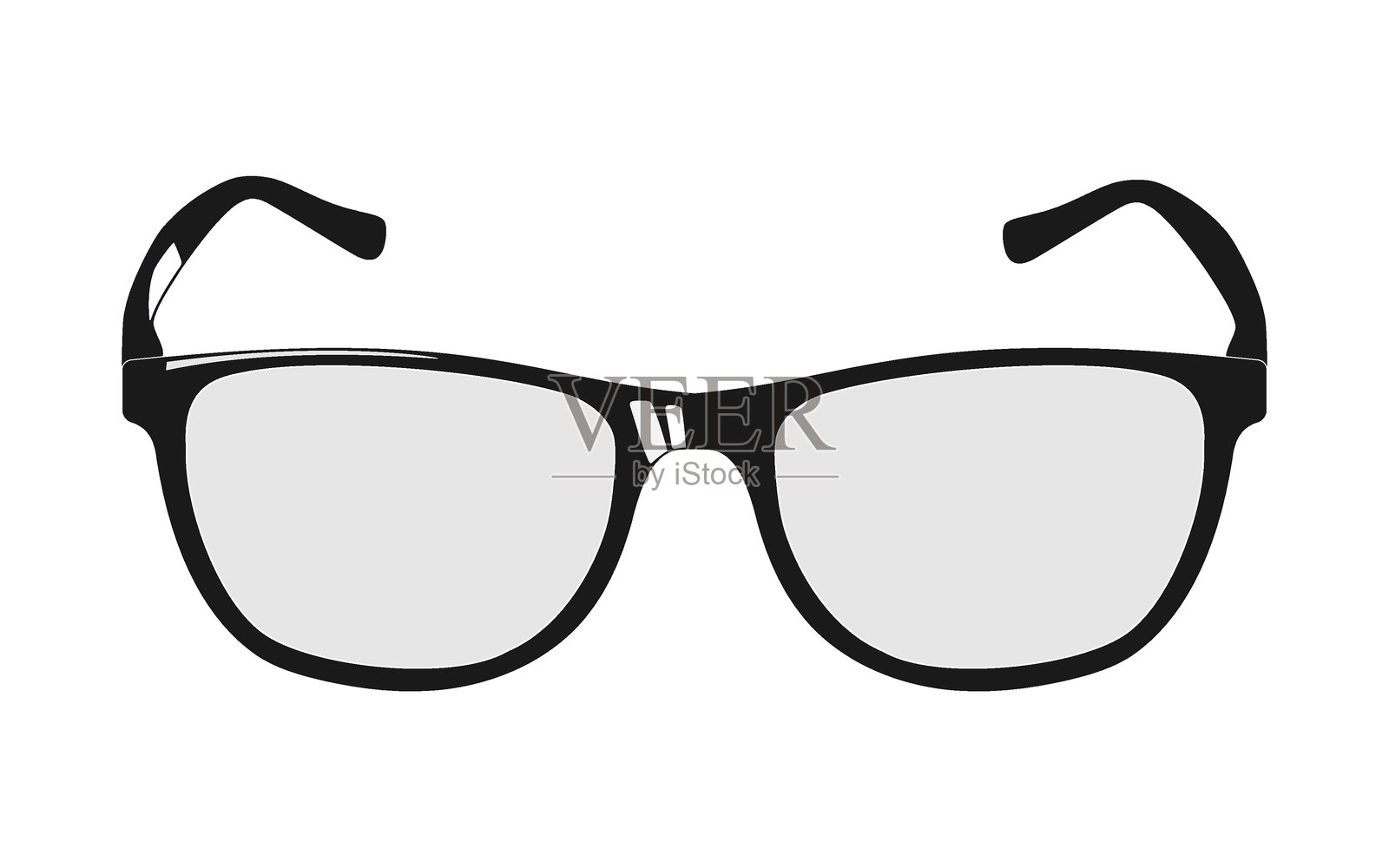 视力矫正眼镜插画图片素材