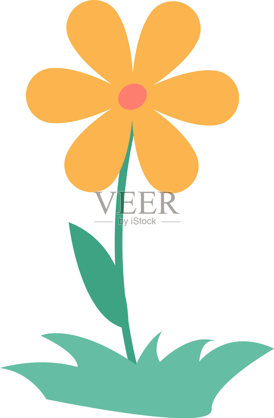 可爱快乐微笑的鼹鼠角色插画图片素材