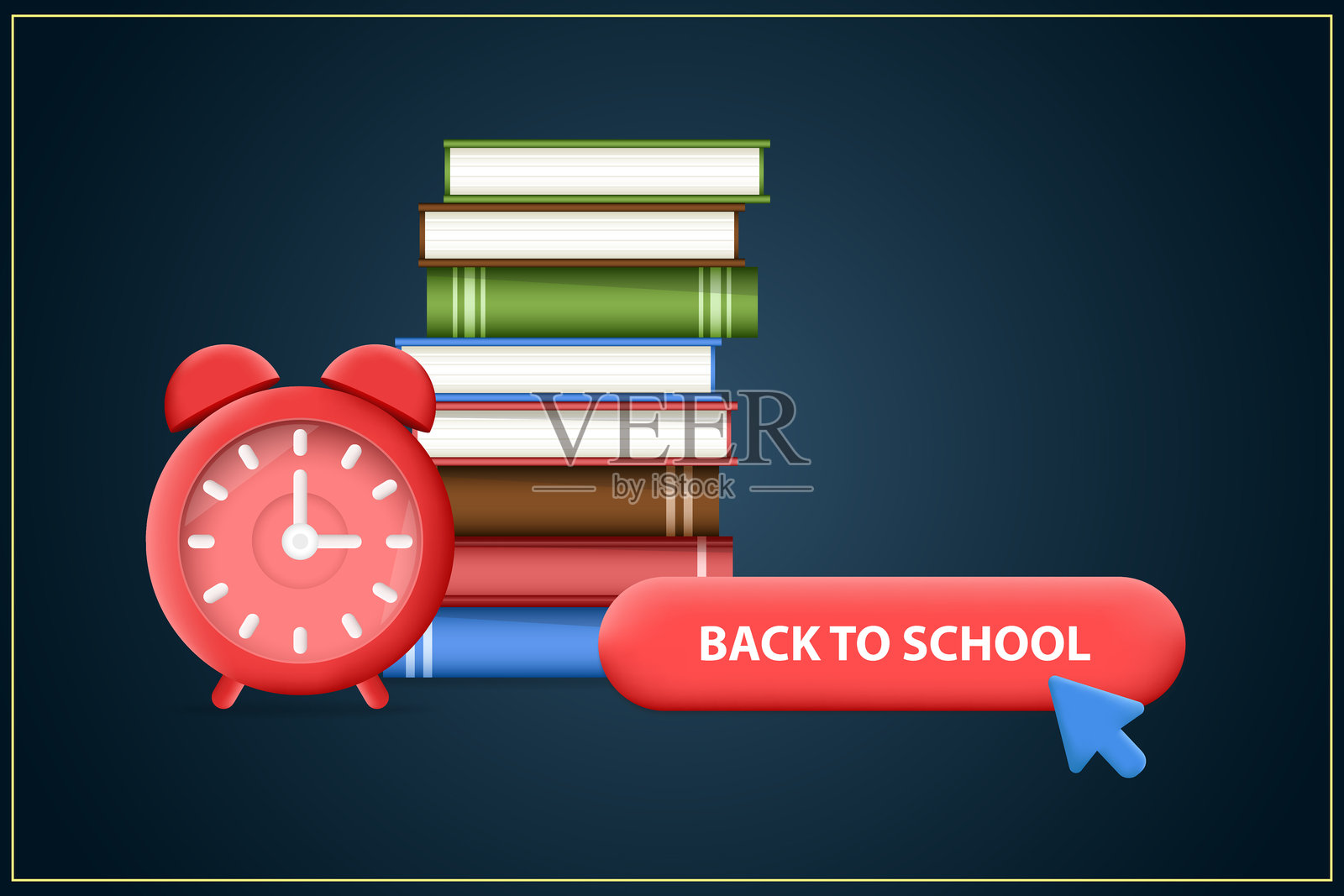 返校横幅设计插画图片素材