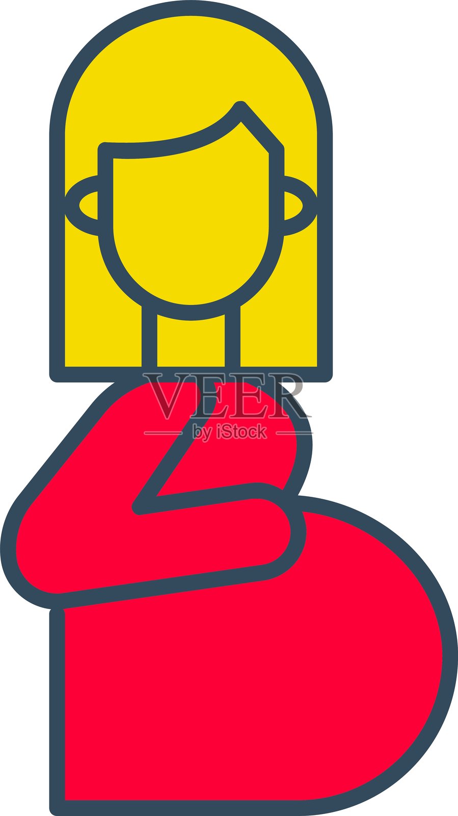 怀孕图标插画图片素材