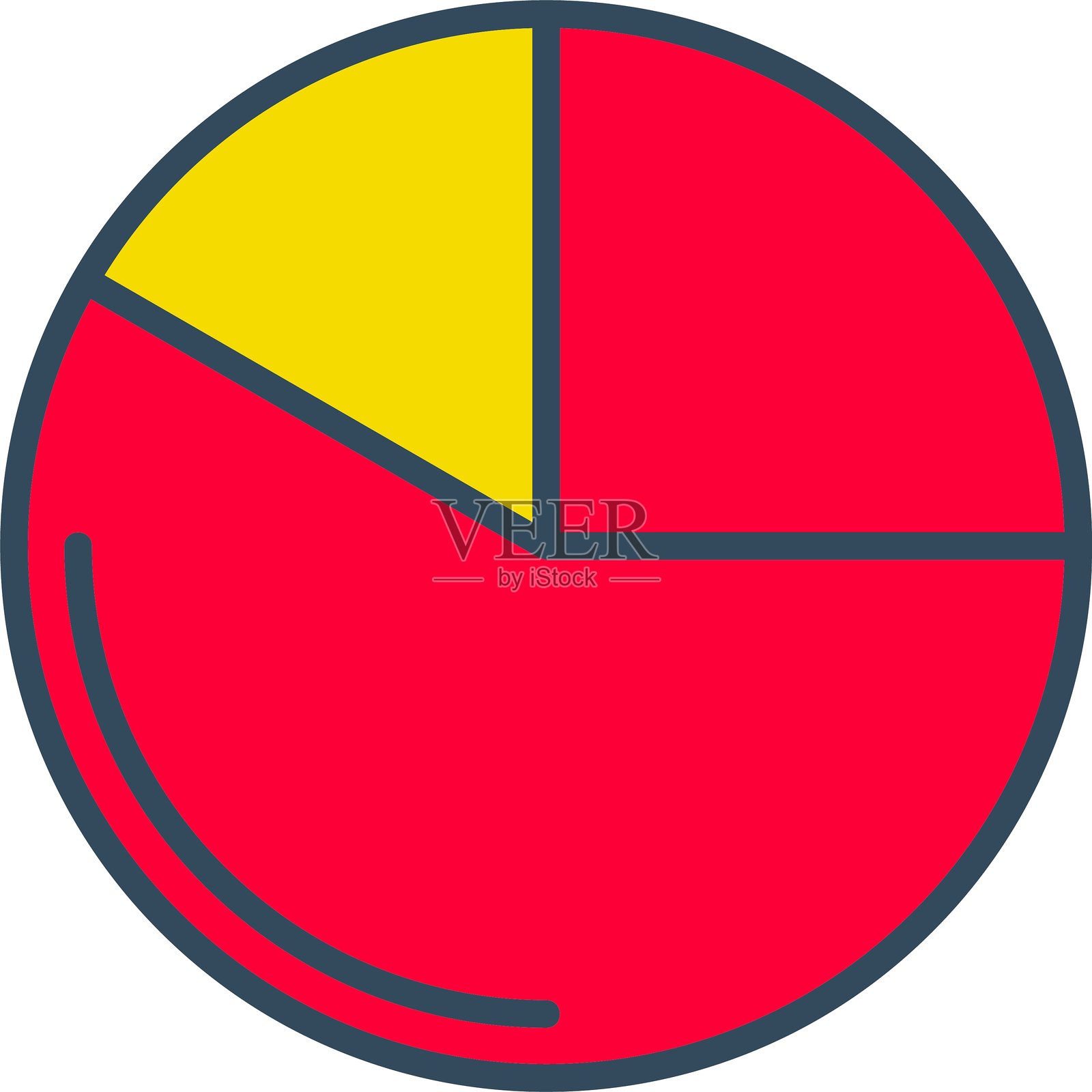 饼图图标插画图片素材