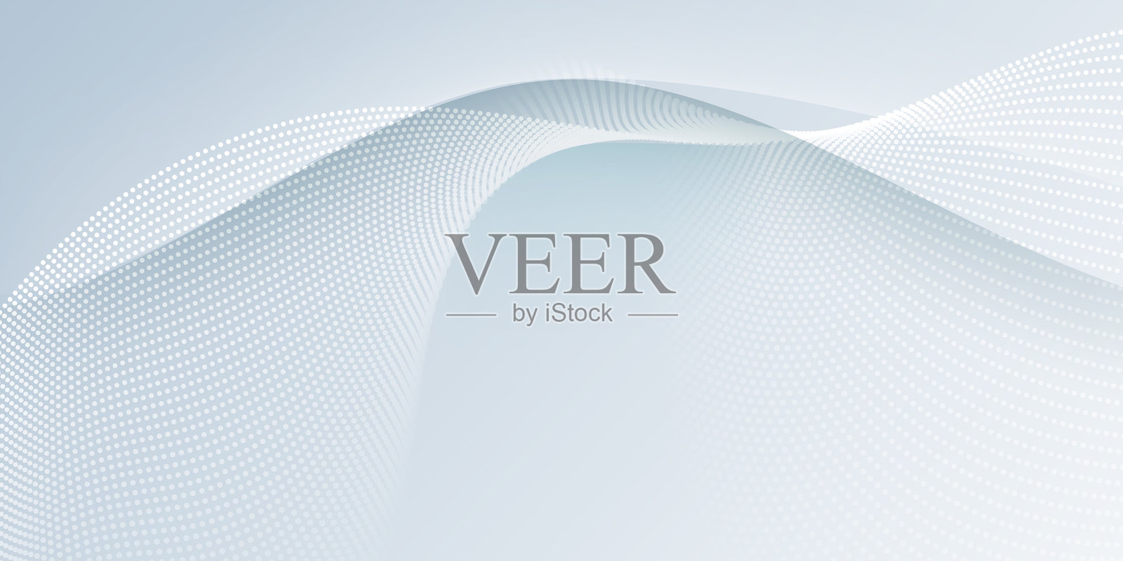 白色和灰色背景上的矢量抽象波浪线图案和点线粒子。插画图片素材