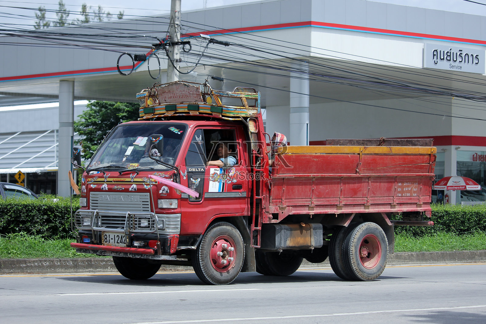 皮喀韦萨哈运输公司的大发卡车照片摄影图片