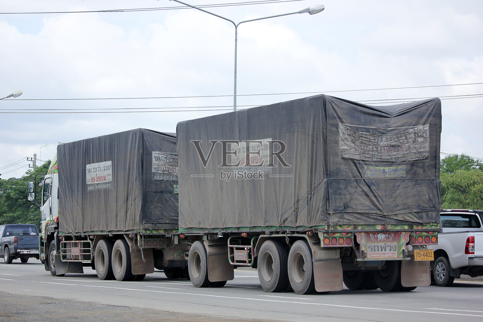泰越进出口货车照片摄影图片