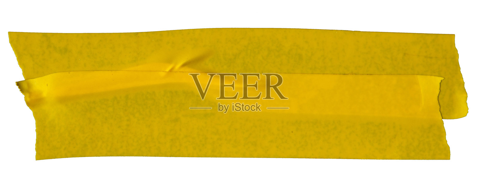 撕裂的黄色胶带片照片摄影图片