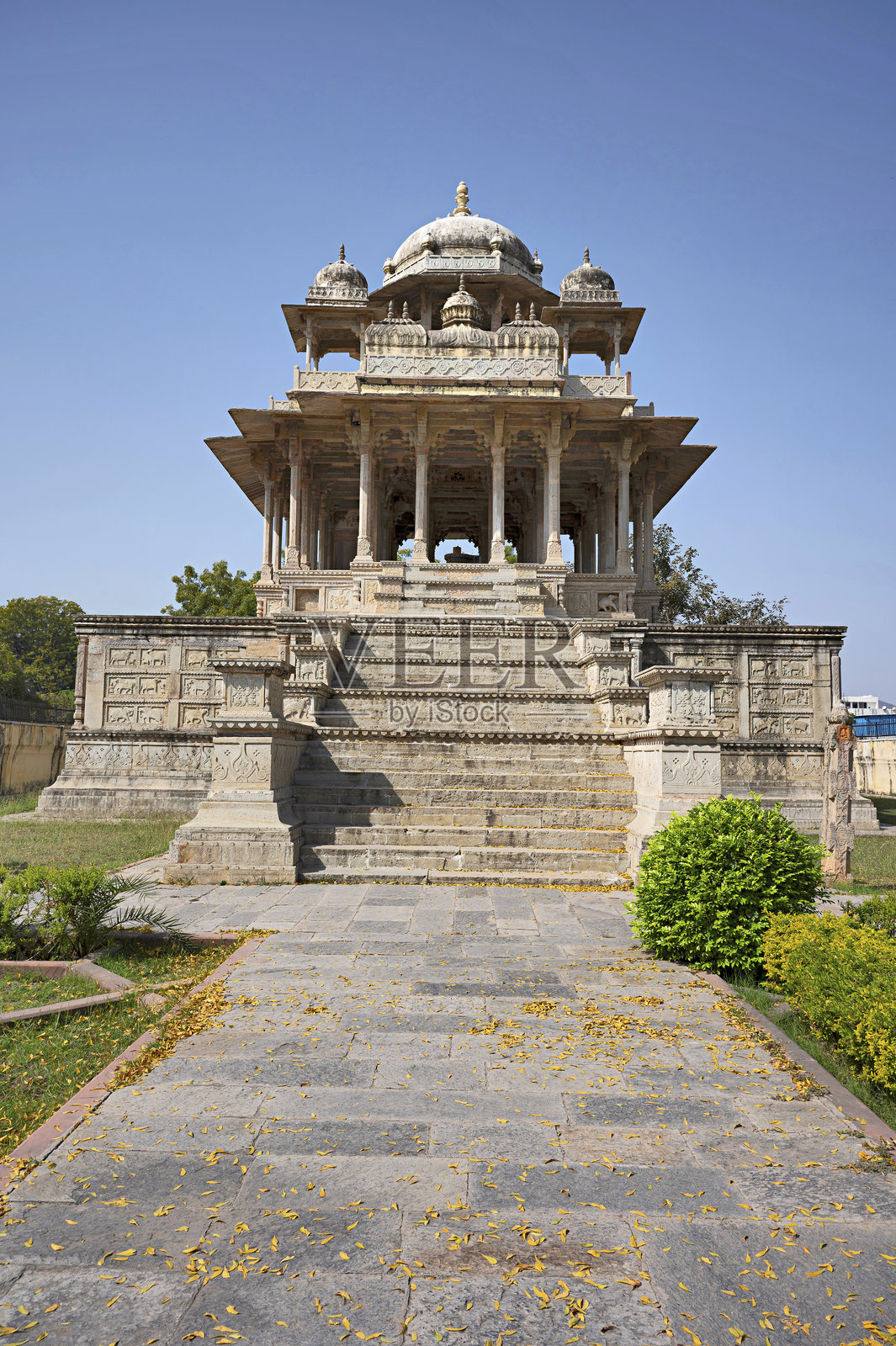 布恩迪的查乌拉西·坎博恩·基·查特里（84柱纪念亭），拉贾斯坦邦照片摄影图片