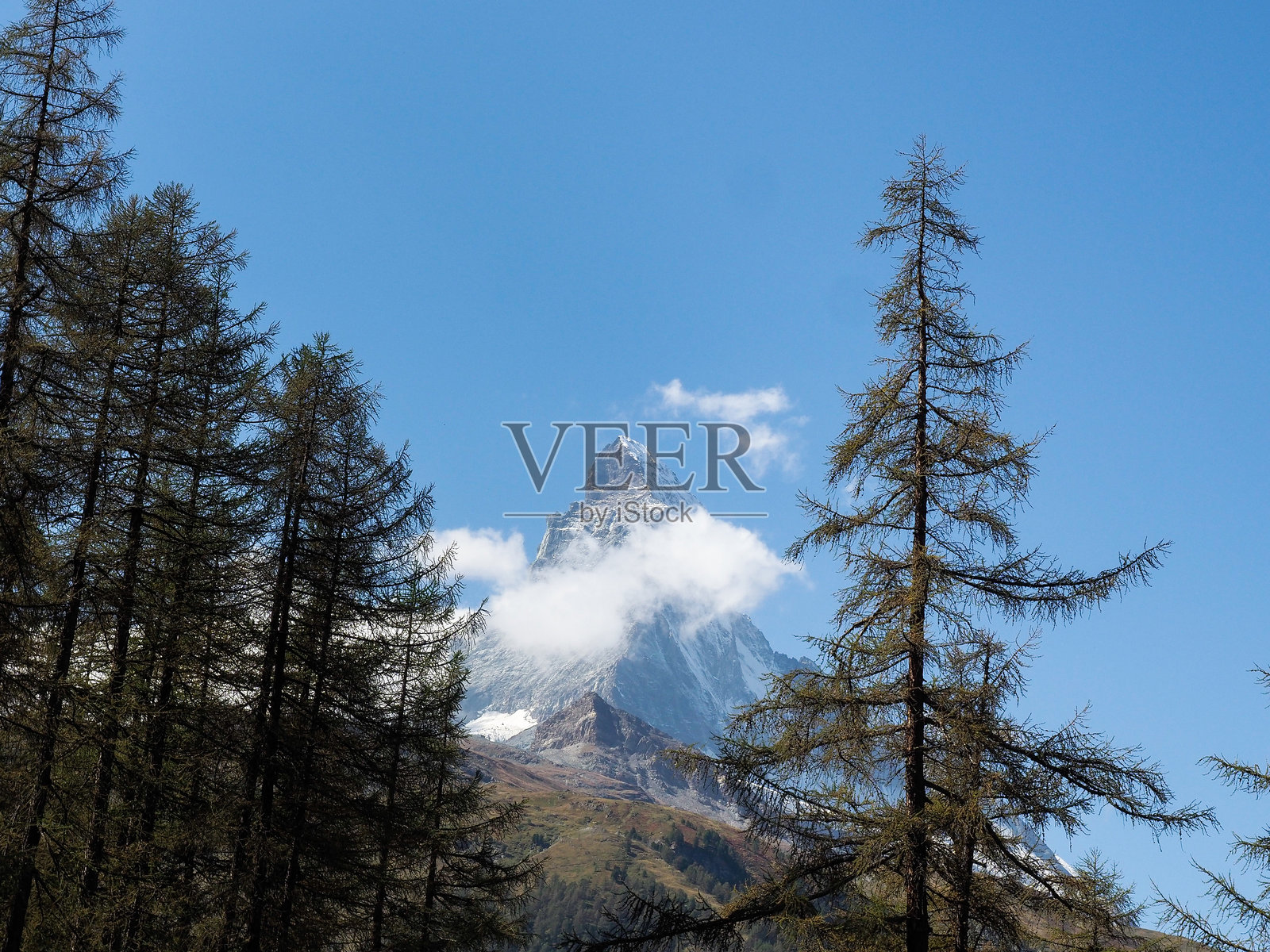 著名的马特洪峰或切尔维诺山的图像照片摄影图片