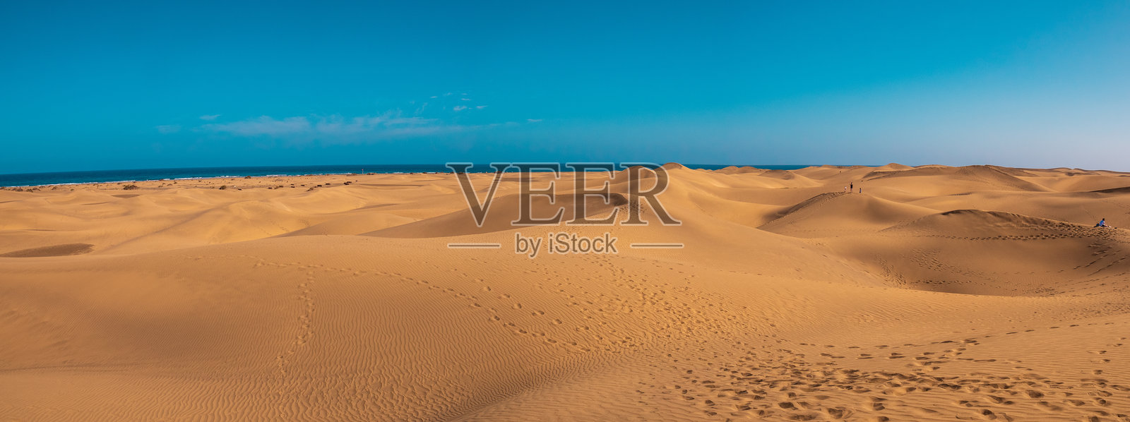 大加那利岛的马斯帕洛马斯沙丘，夏季时分照片摄影图片