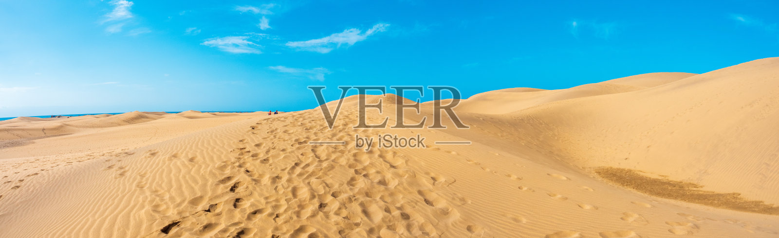 大加那利岛的马斯帕洛马斯沙丘，夏季时分照片摄影图片