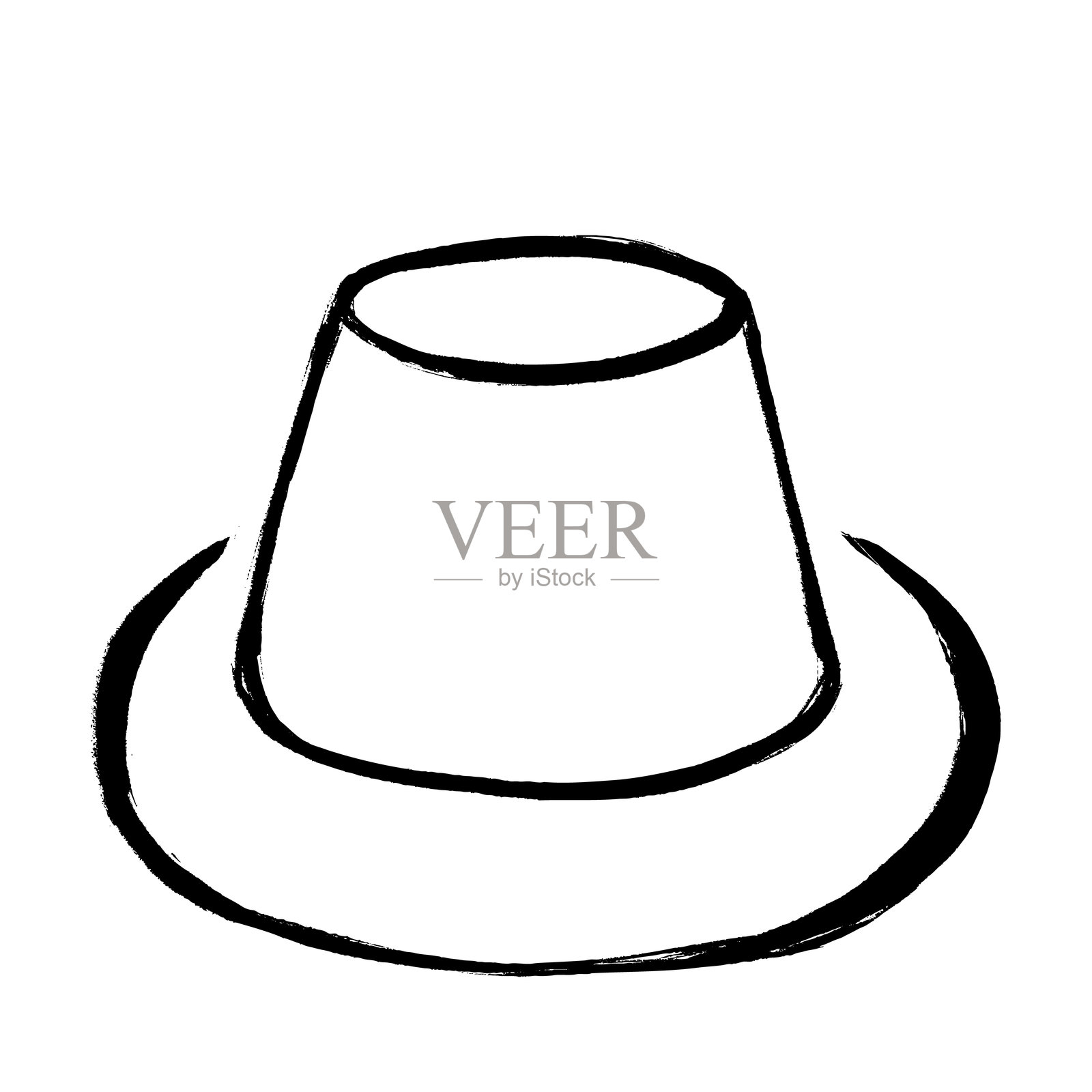 刷子绘制的布丁插图插画图片素材