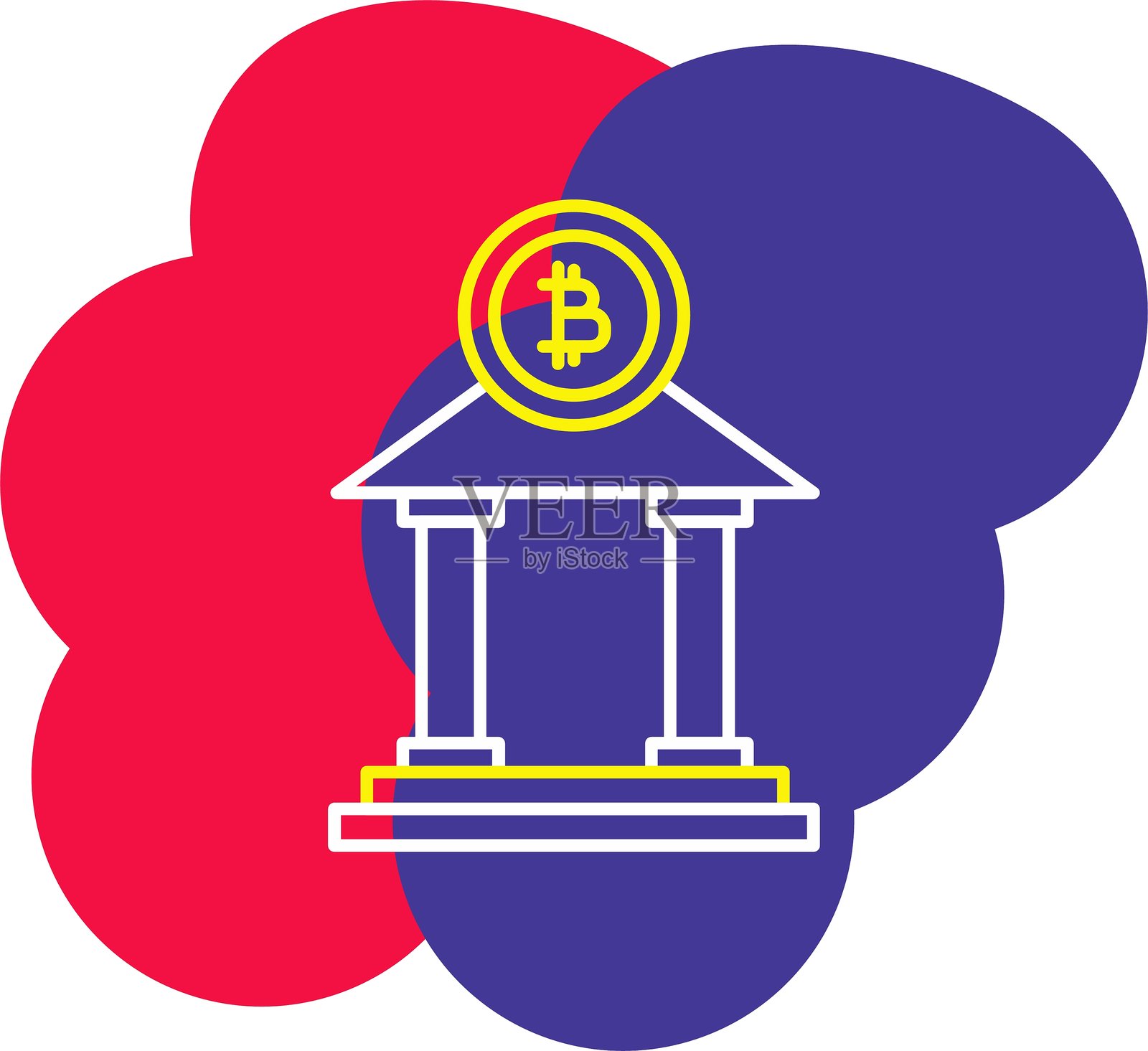 银行图标插画图片素材