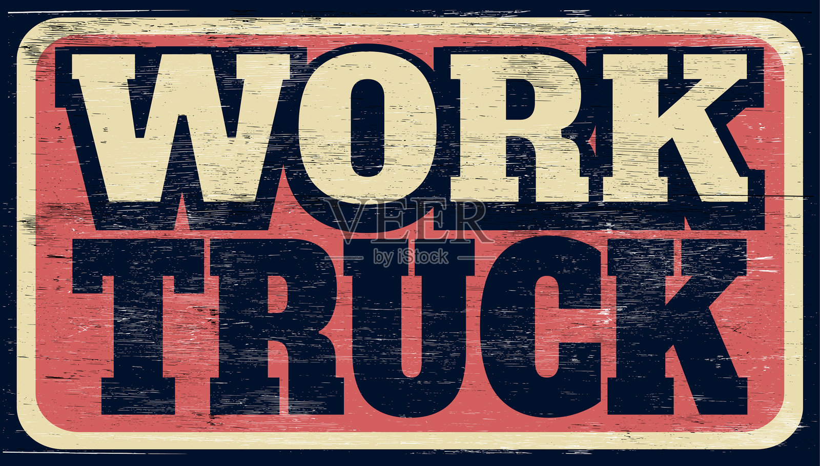 工作卡车插画图片素材