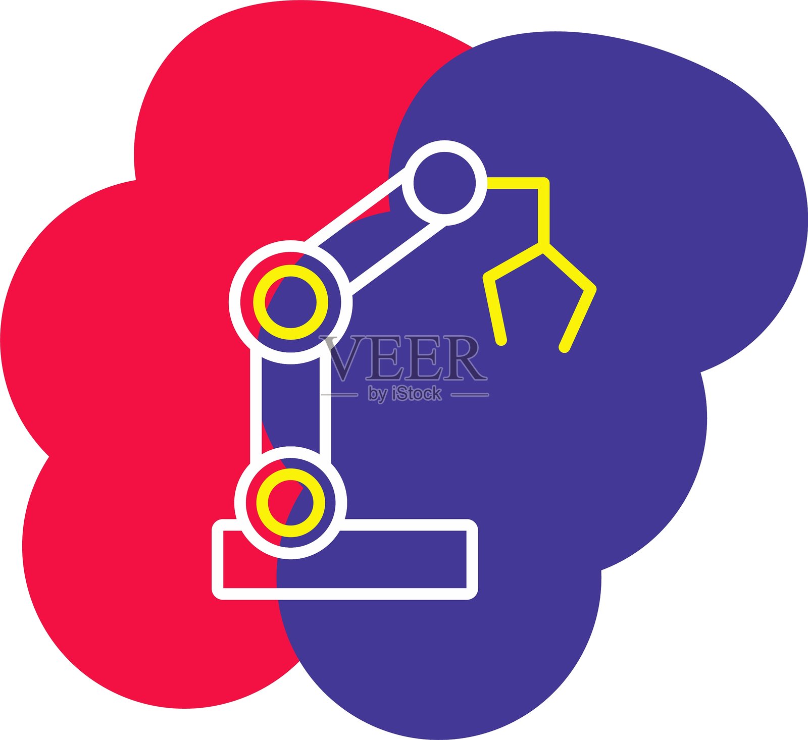 机器人手臂图标插画图片素材