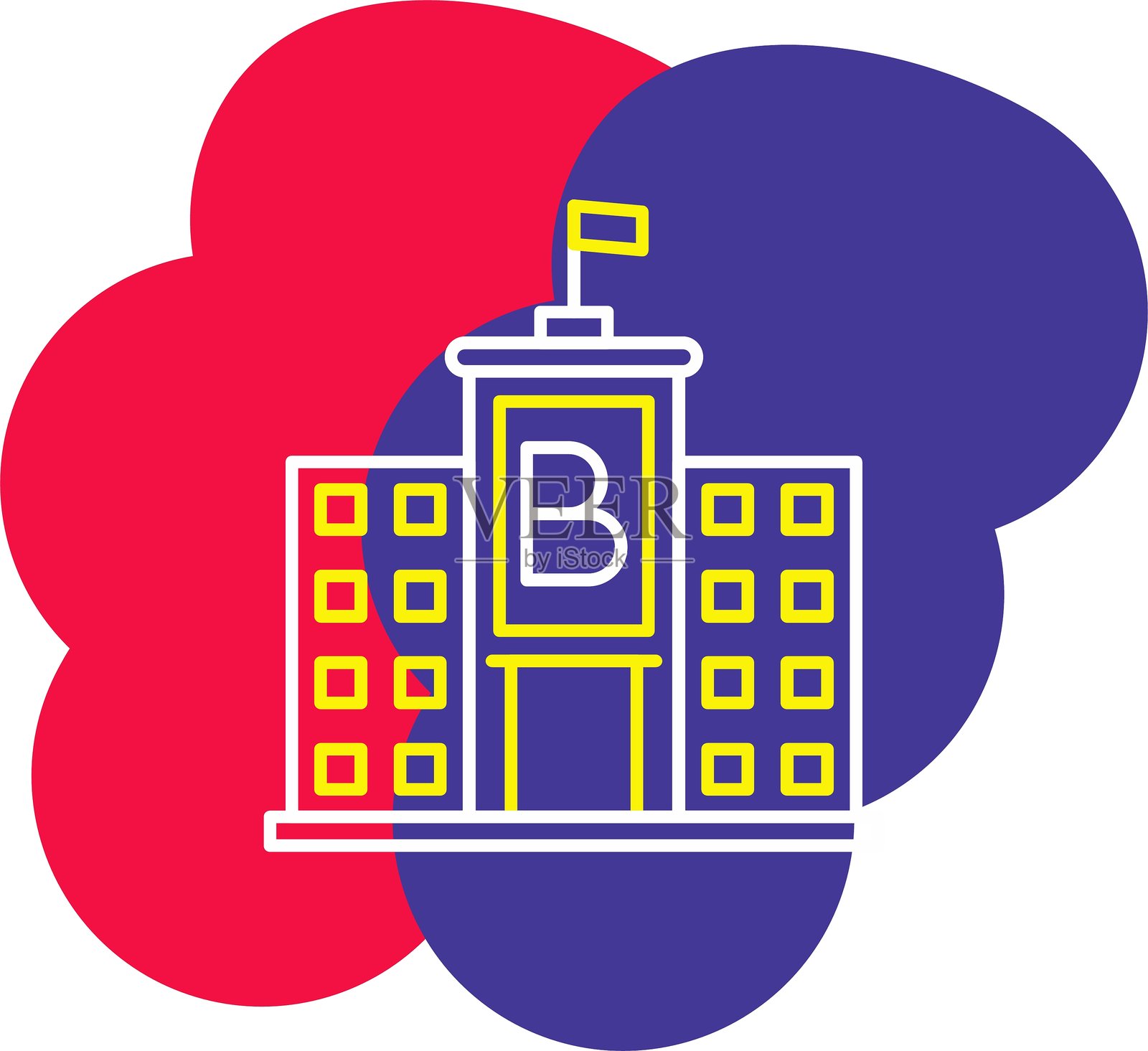 学校图标插画图片素材