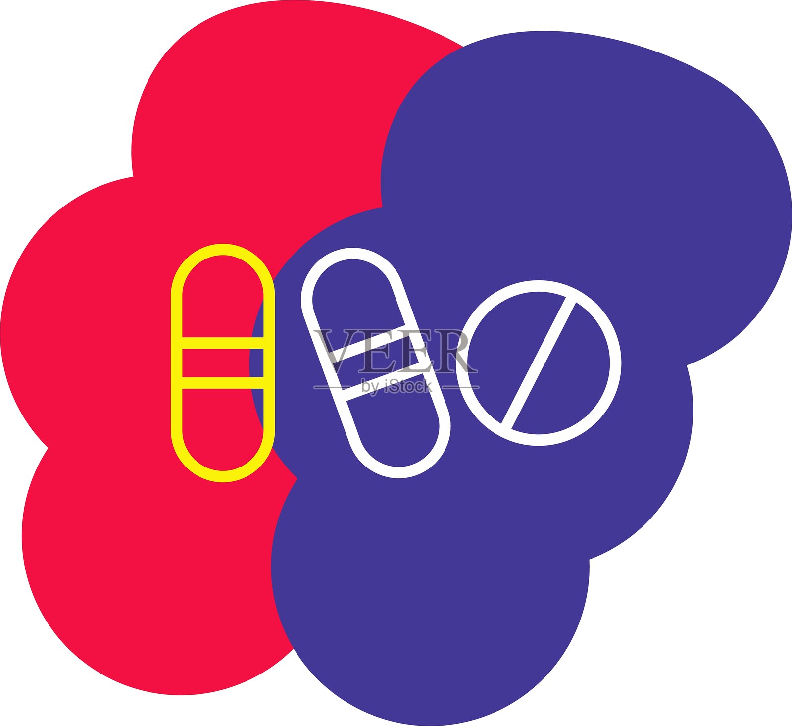 药丸图标插画图片素材