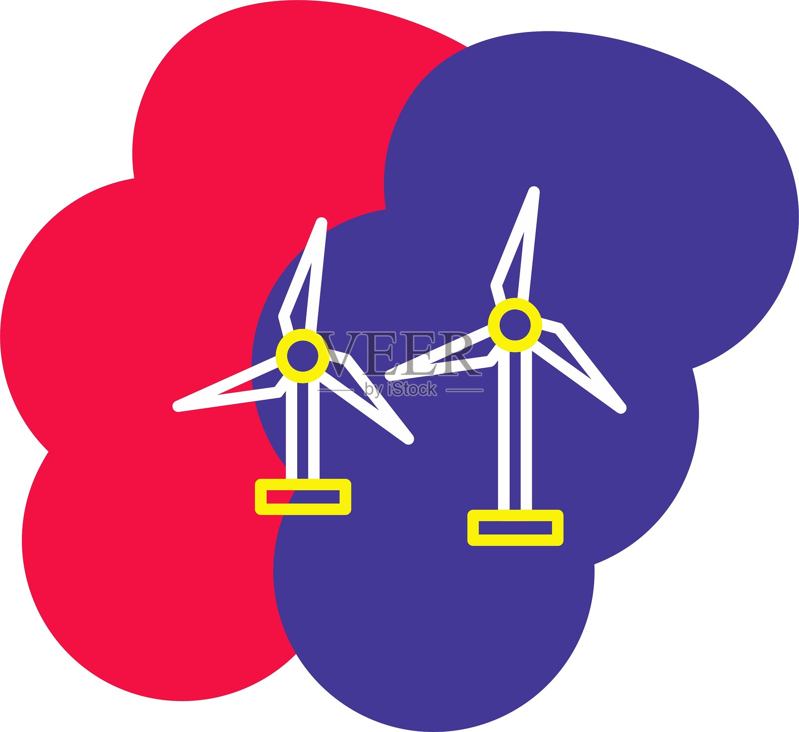 风能图标插画图片素材