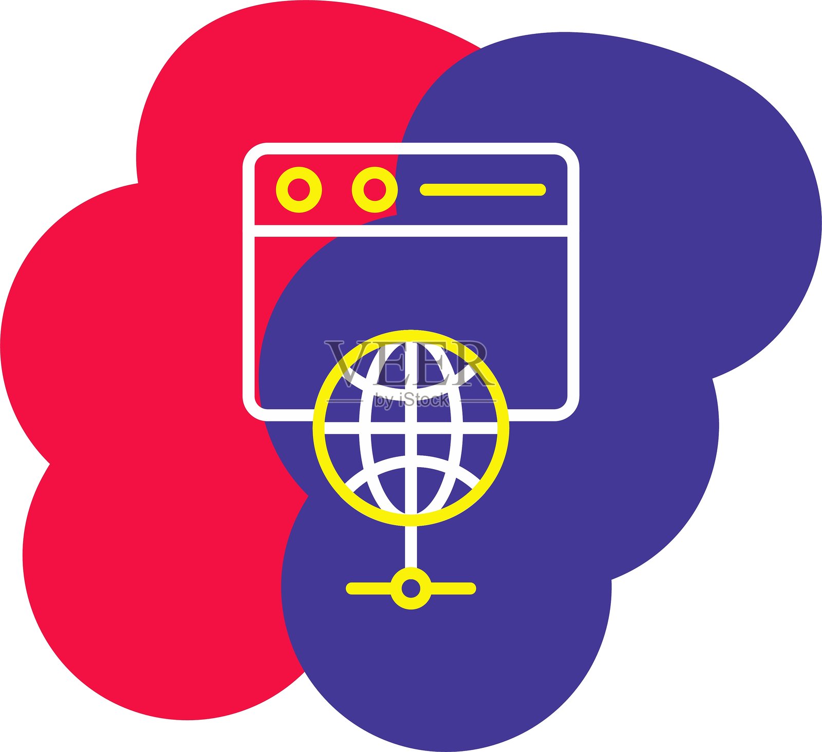 浏览器图标插画图片素材