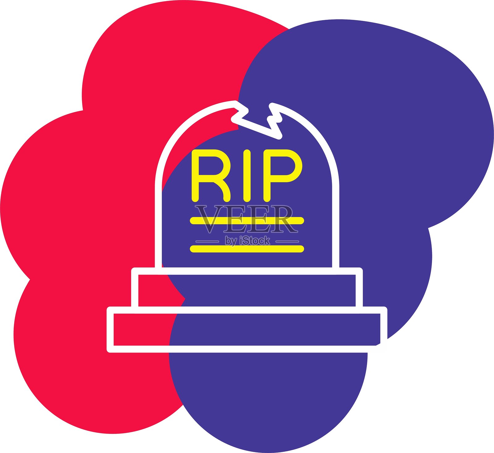 墓碑图标插画图片素材