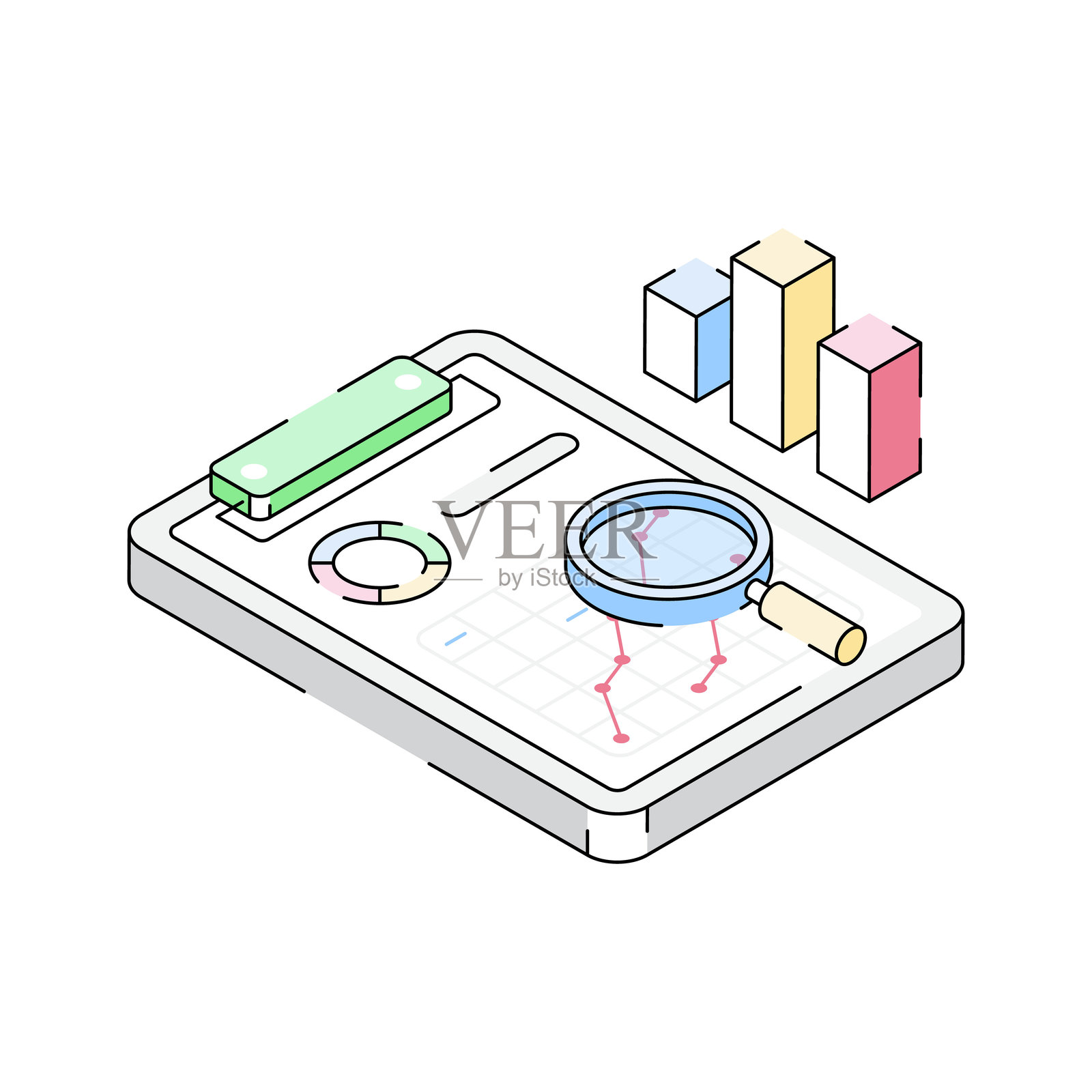 商业研究插画图片素材