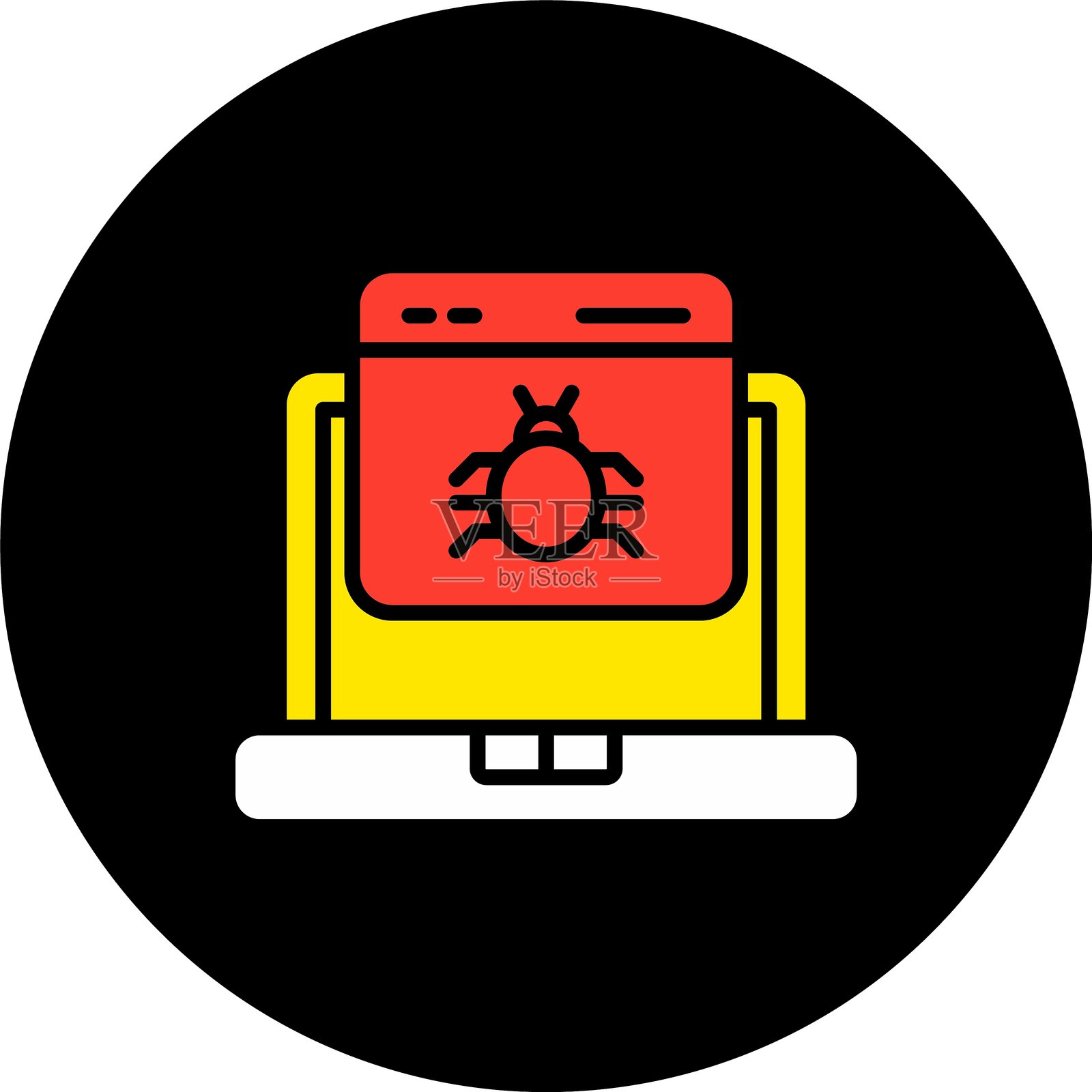 病毒图标插画图片素材